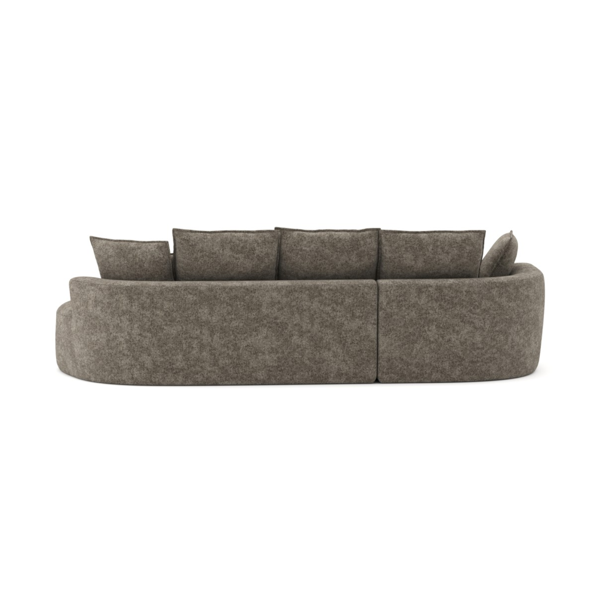 616112 Compression Sectional in Brown.