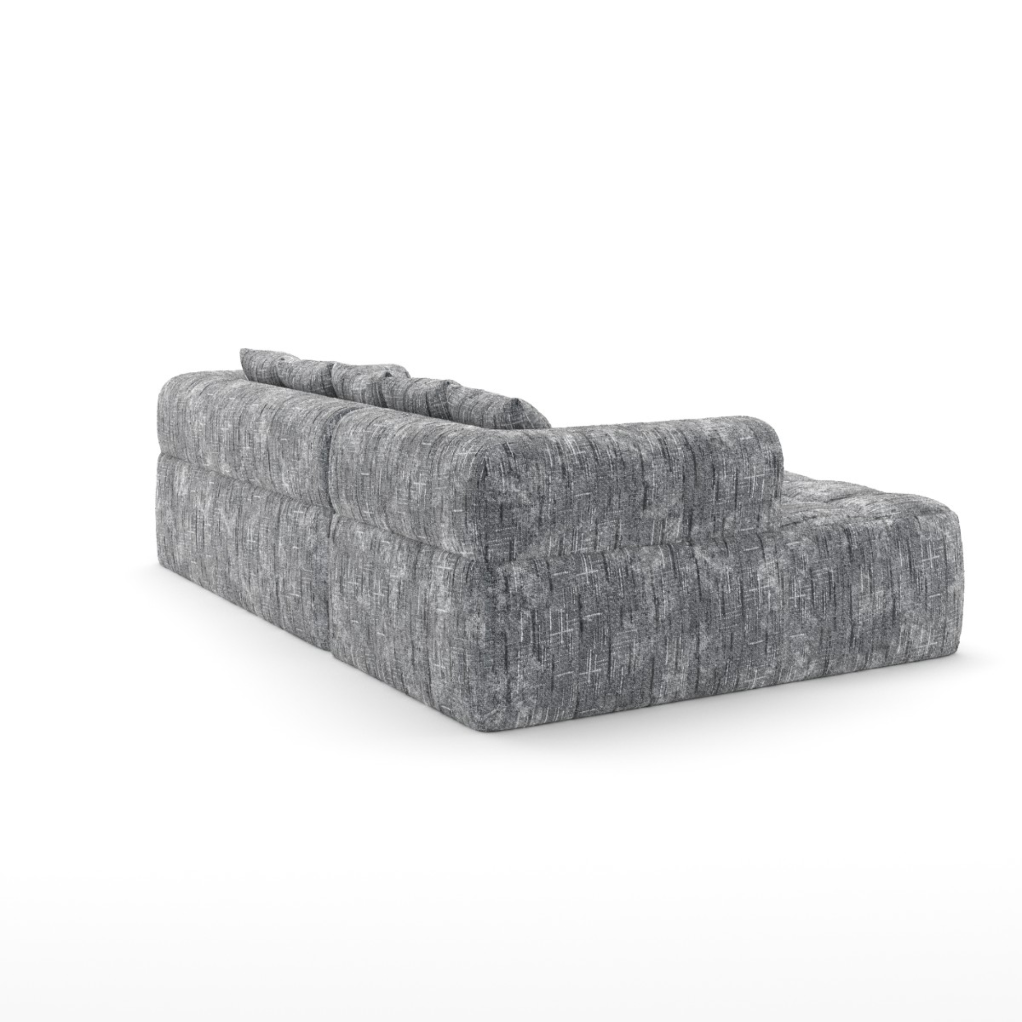 616611- Compression Sectional in Grey | CastleUp Experience Centre