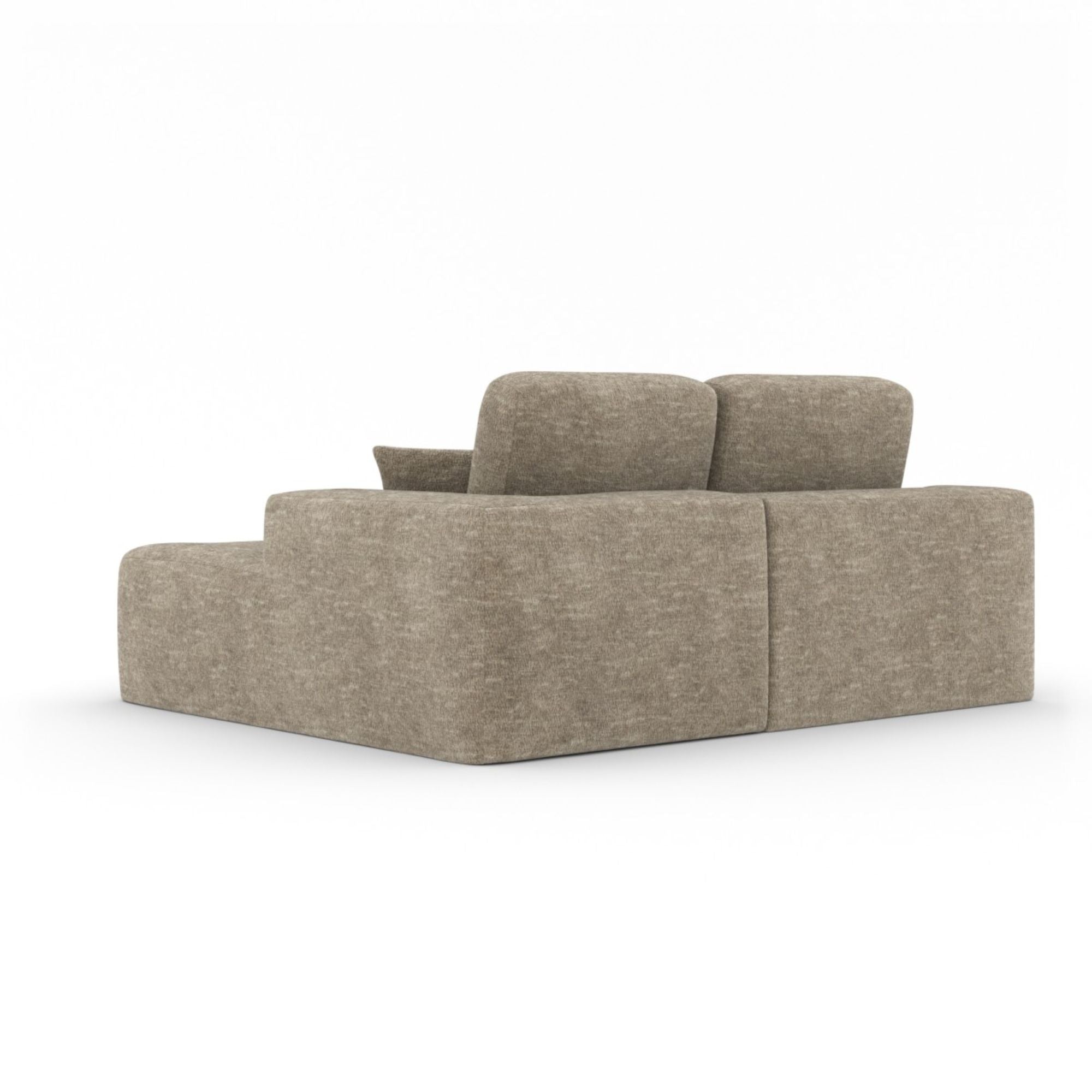 Sectional W/Ottoman in Taupe 443203 | CastleUp Experience Centre