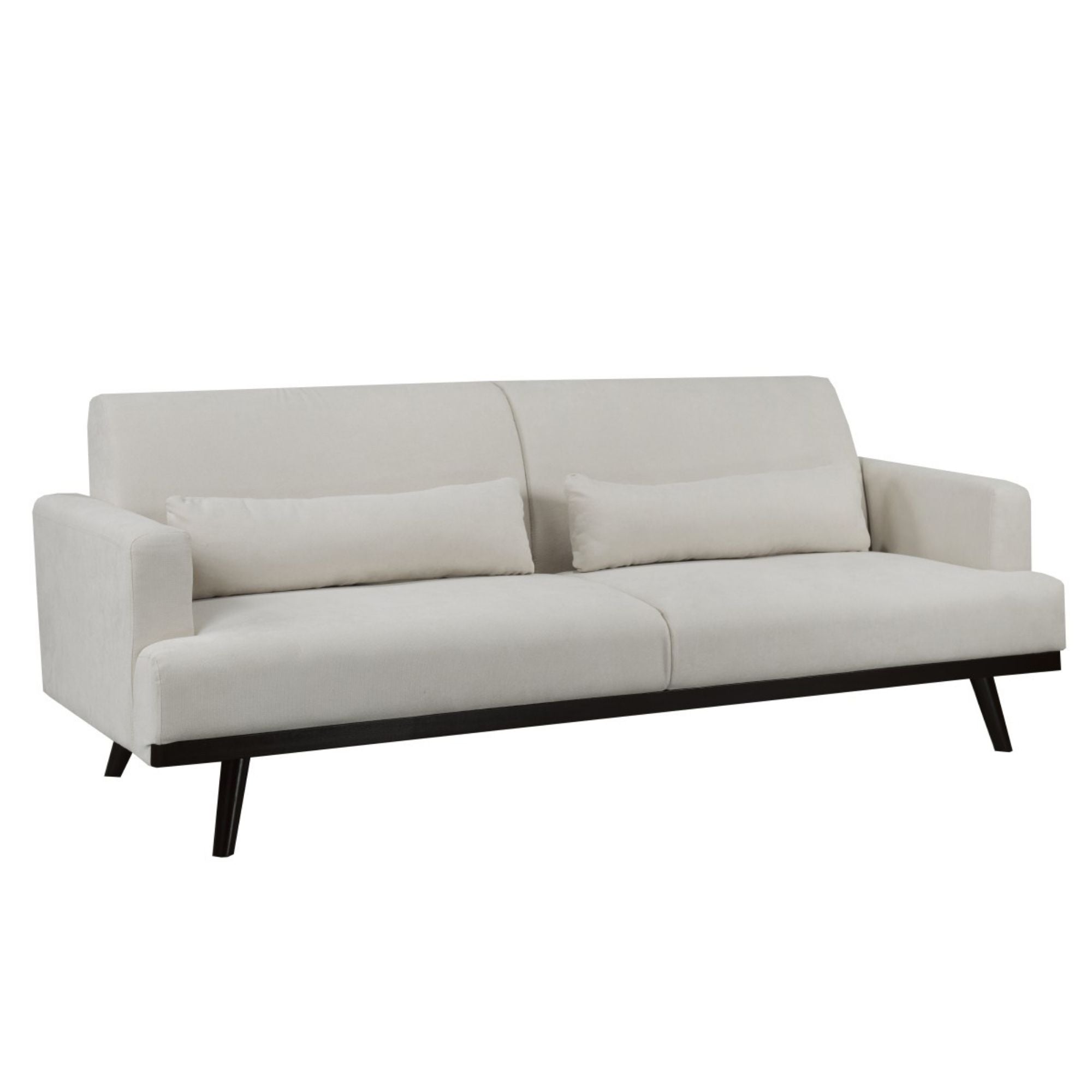 Beige Micah sofa by Brassex featuring plush cushions and a modern design, perfect for a comfortable living room setting.