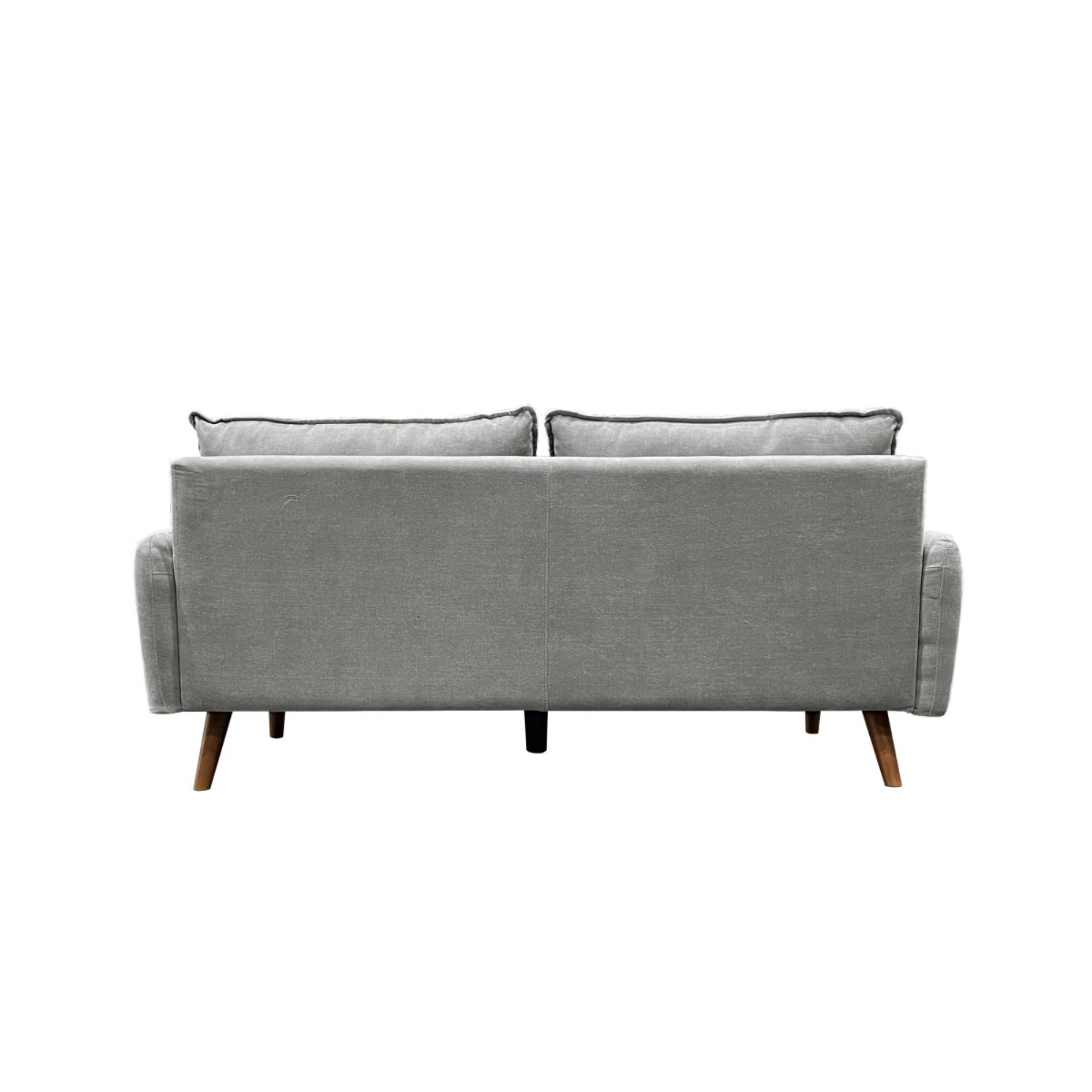 Dark grey Brassex seater sofa with plush polyester upholstery, showcasing a modern and comfortable living room seating option.