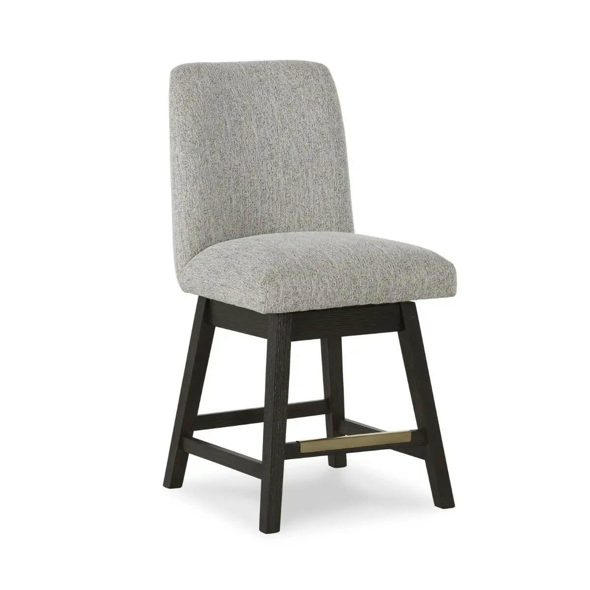 Dark brown Ashley Burkhaus Pub Dining Set with four chairs and a table, ideal for modern dining rooms.
