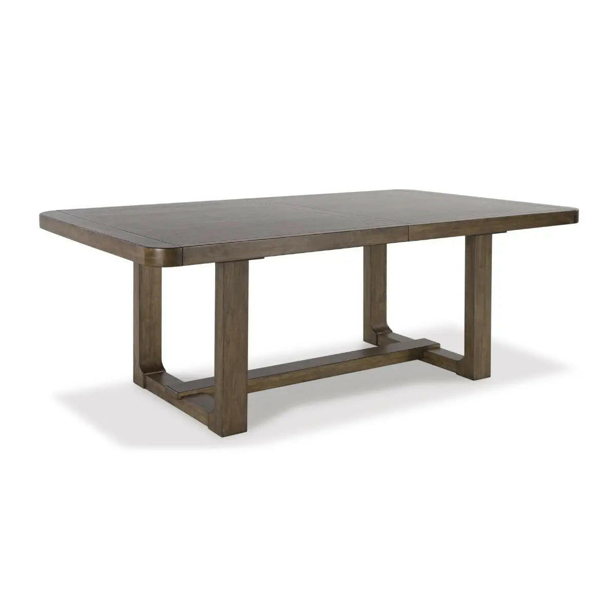 Cabalynn 6-piece brown dining set by Signature Design Ashley with a wooden table and matching chairs in a dining room.