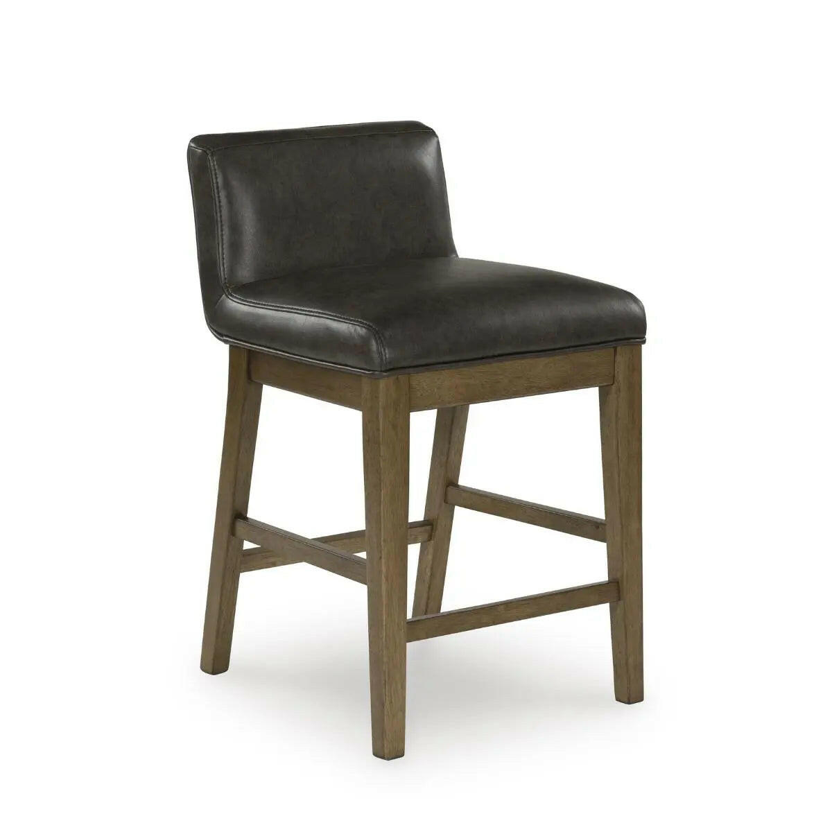 Cabalynn brown pub dining set by Signature Design Ashley featuring a table with four matching chairs in a modern dining room setting