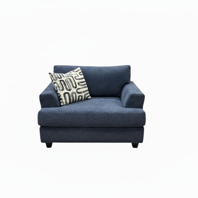 Canadian Made Silverado Oversize Chair in Blue | CastleUp Experience Centre