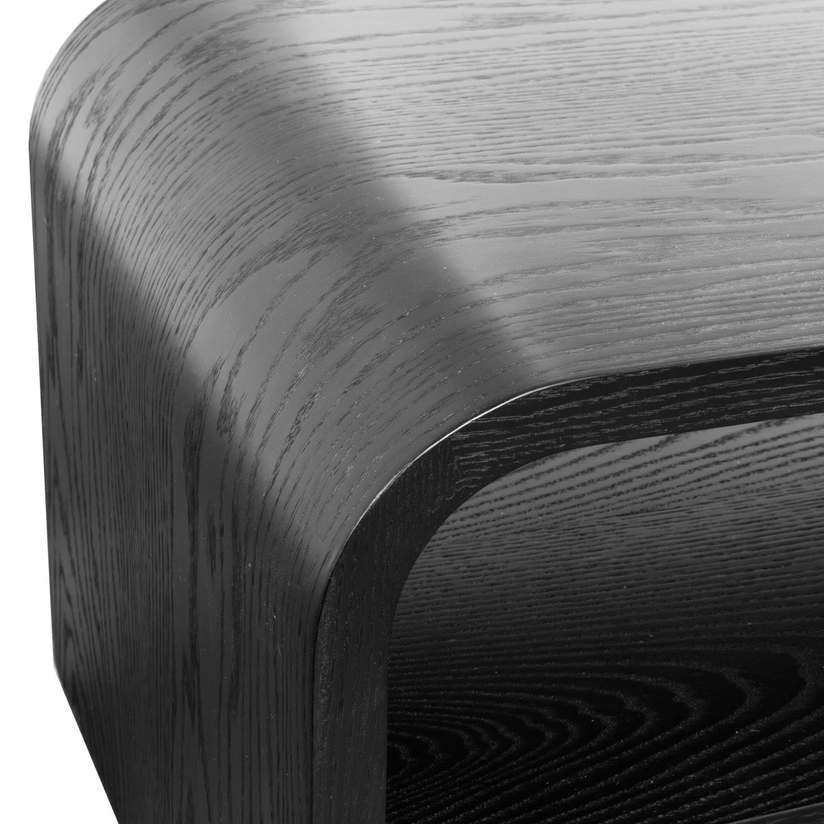 Xcella Jeffrey coffee table set in black with sleek modern design, featuring multiple tables with smooth surfaces and sturdy legs.