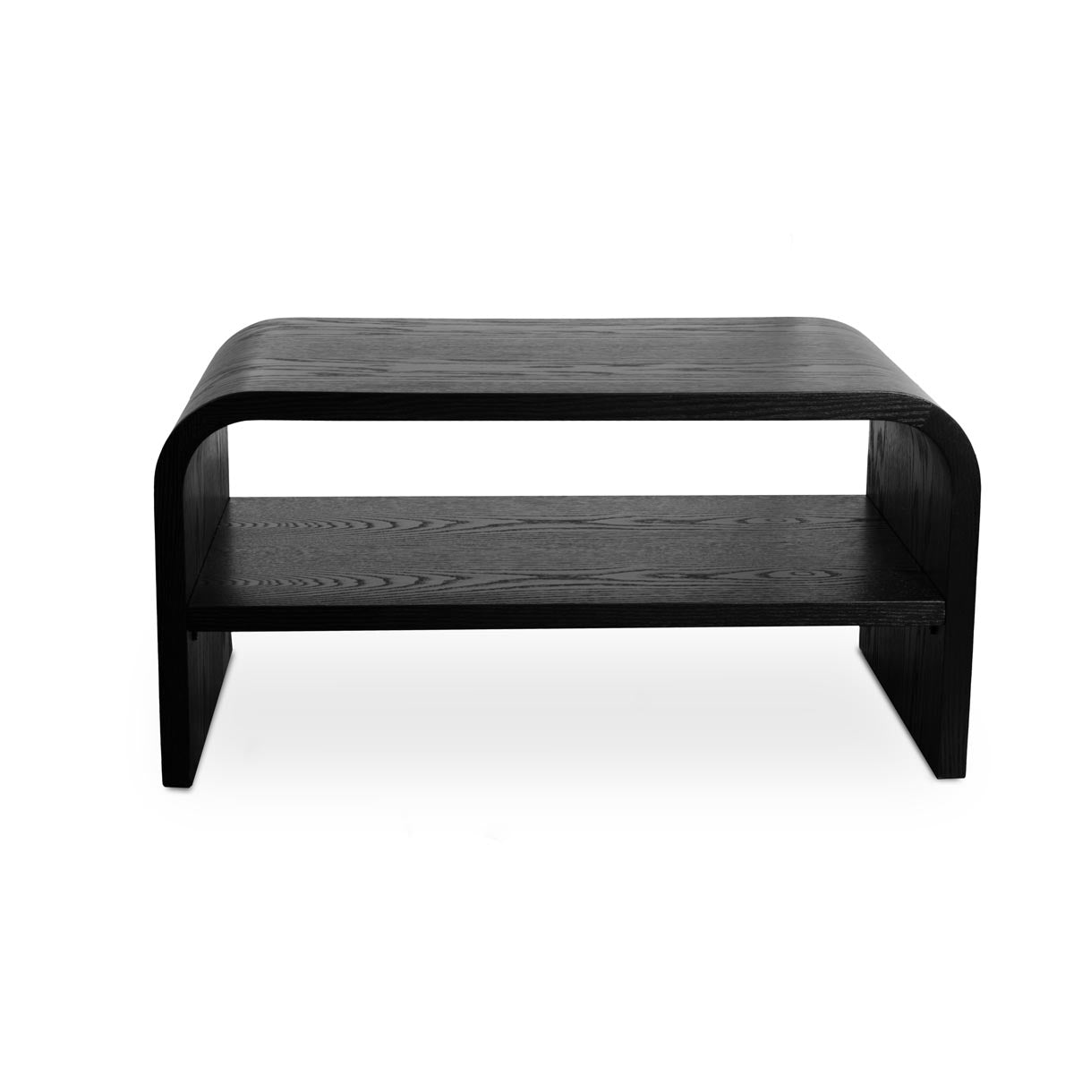 Xcella Jeffrey black coffee table set with two modern tables, featuring sleek rectangular designs and a smooth black finish.