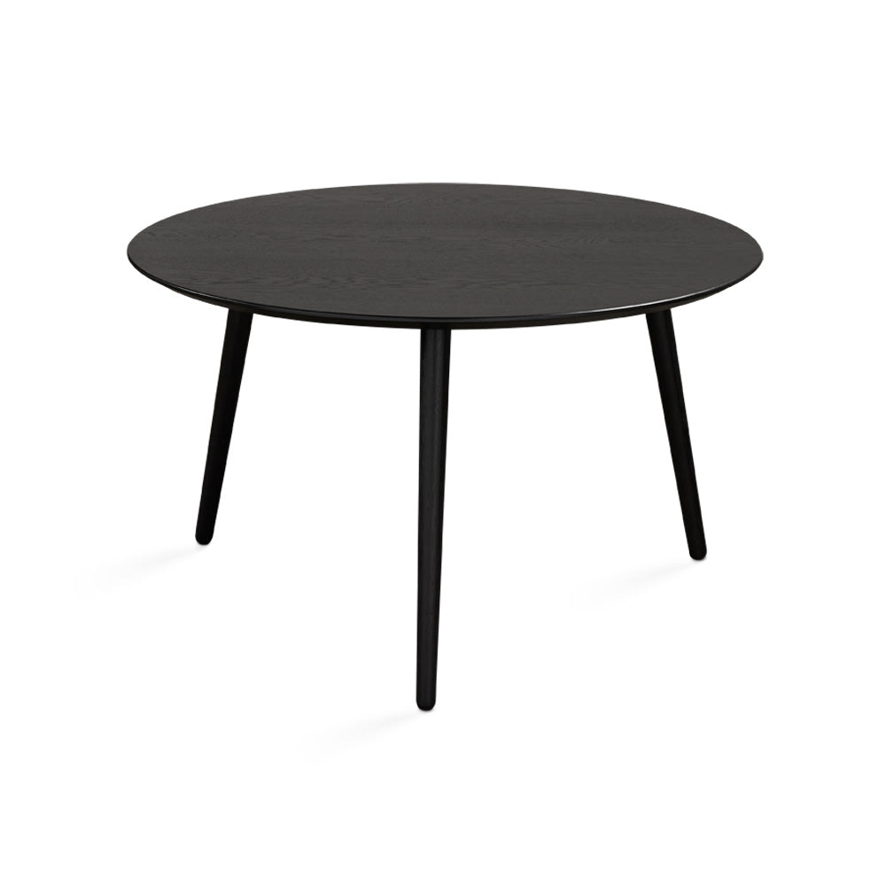 Black Viola coffee table by Xcella featuring a sleek modern design with a wood finish.