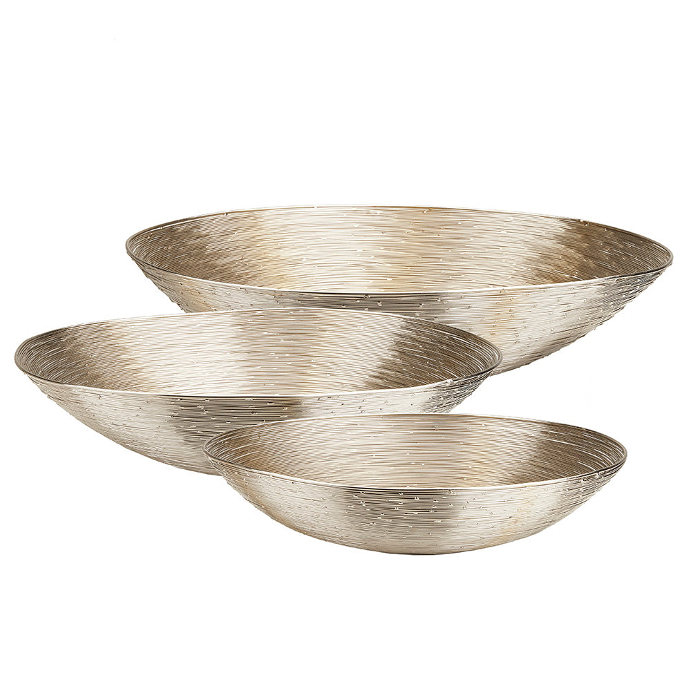 Ella + Ross metal wire decorative bowl with intricate design, used as a stylish home decor piece.
