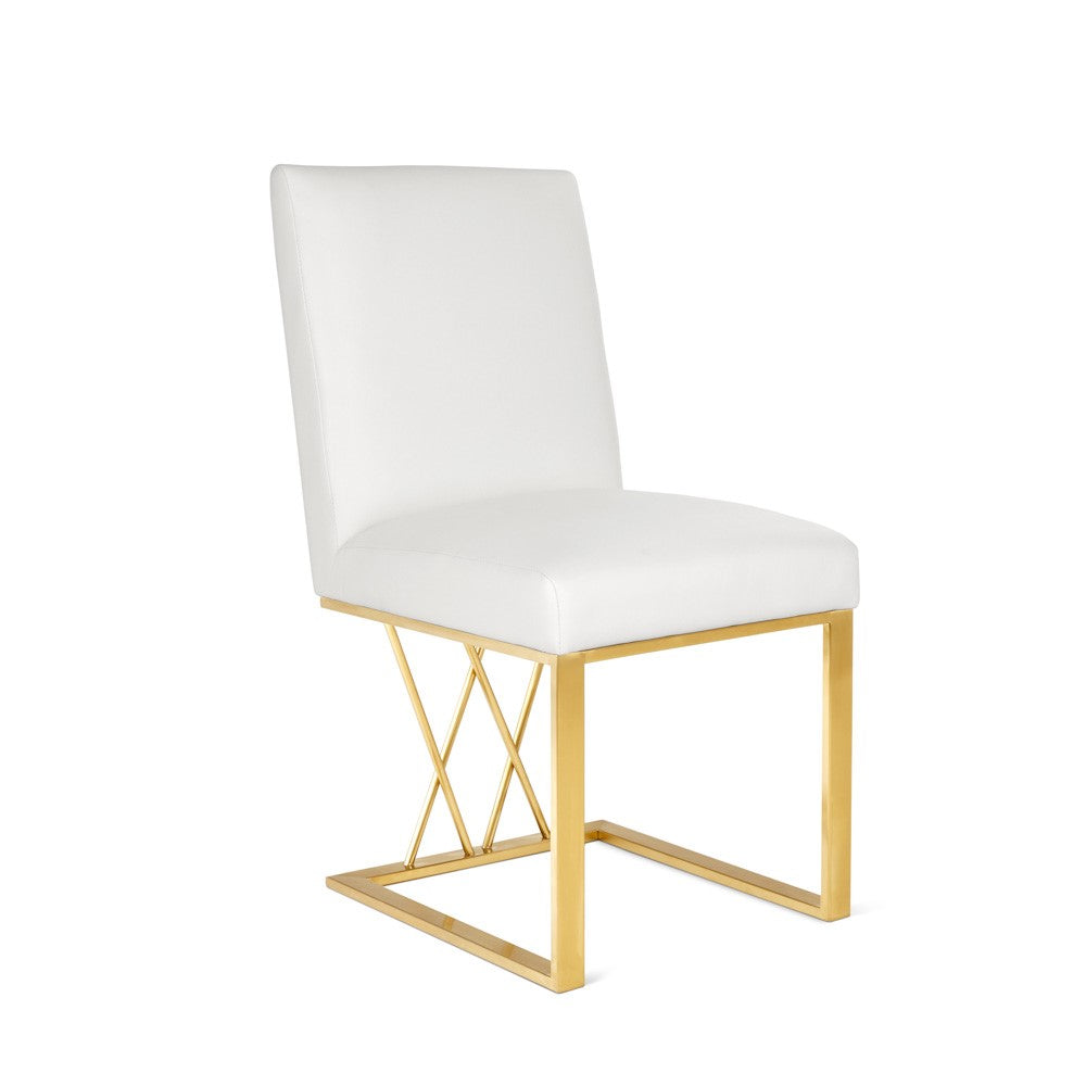 Mercer Dining Chair - Brushed Gold.