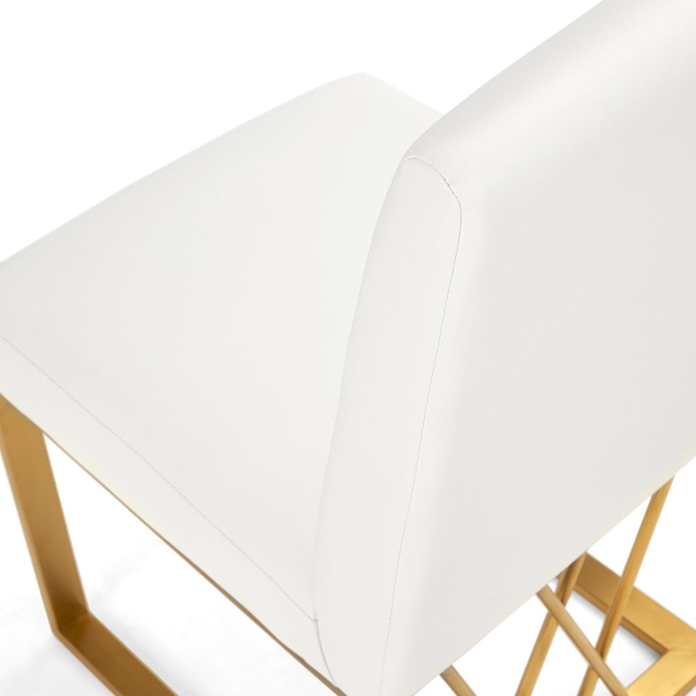 Mercer Dining Chair - Brushed Gold.