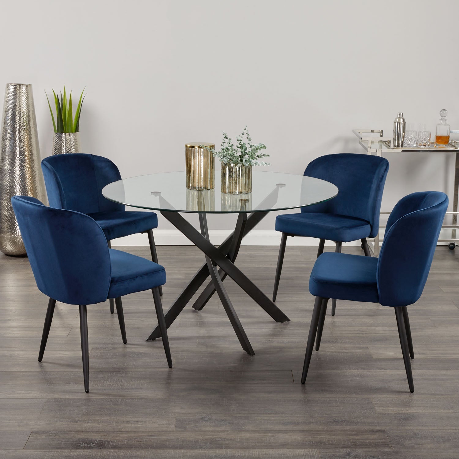 Olen Black Dining Table.