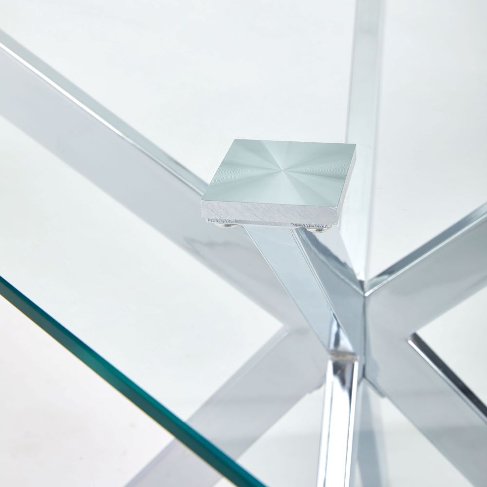 Atlas Silver Dining Table.