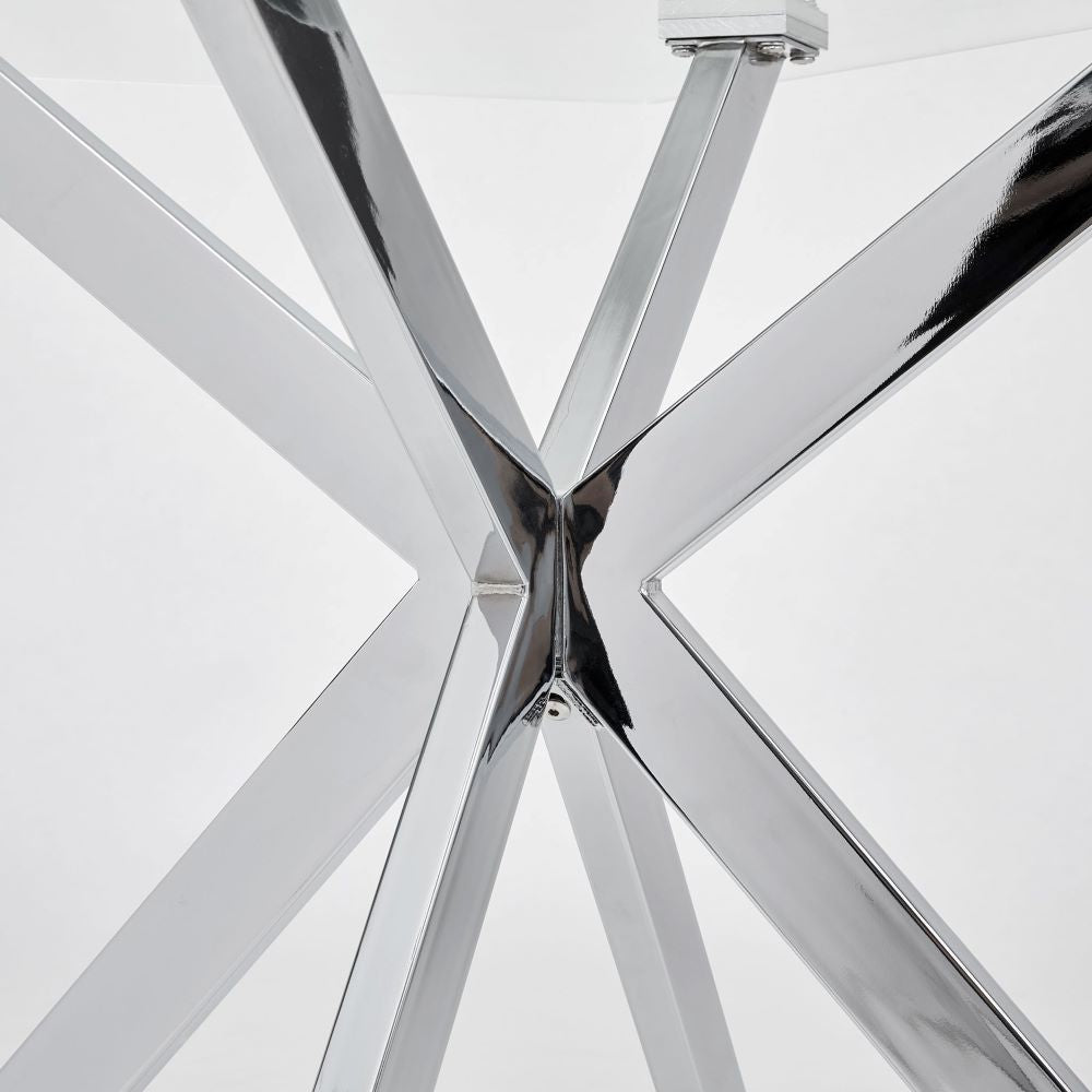 Atlas Silver Dining Table.