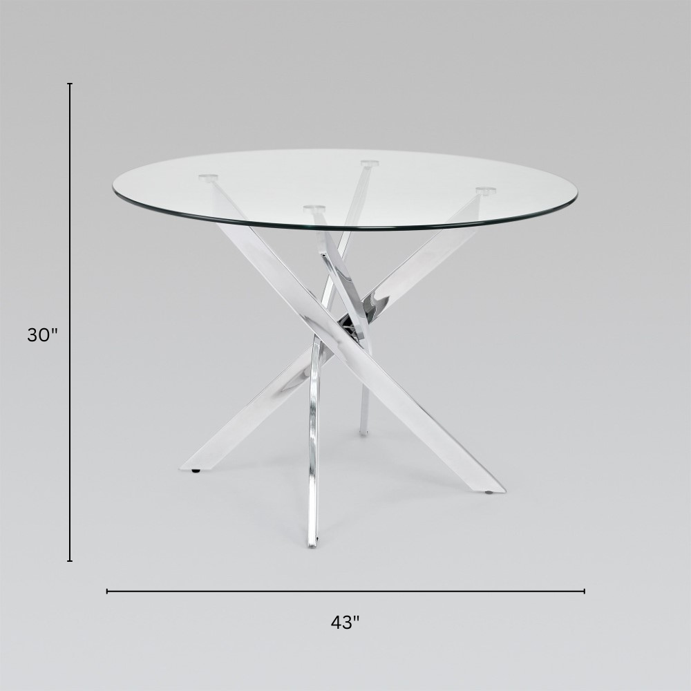 Olen Silver Dining Table.