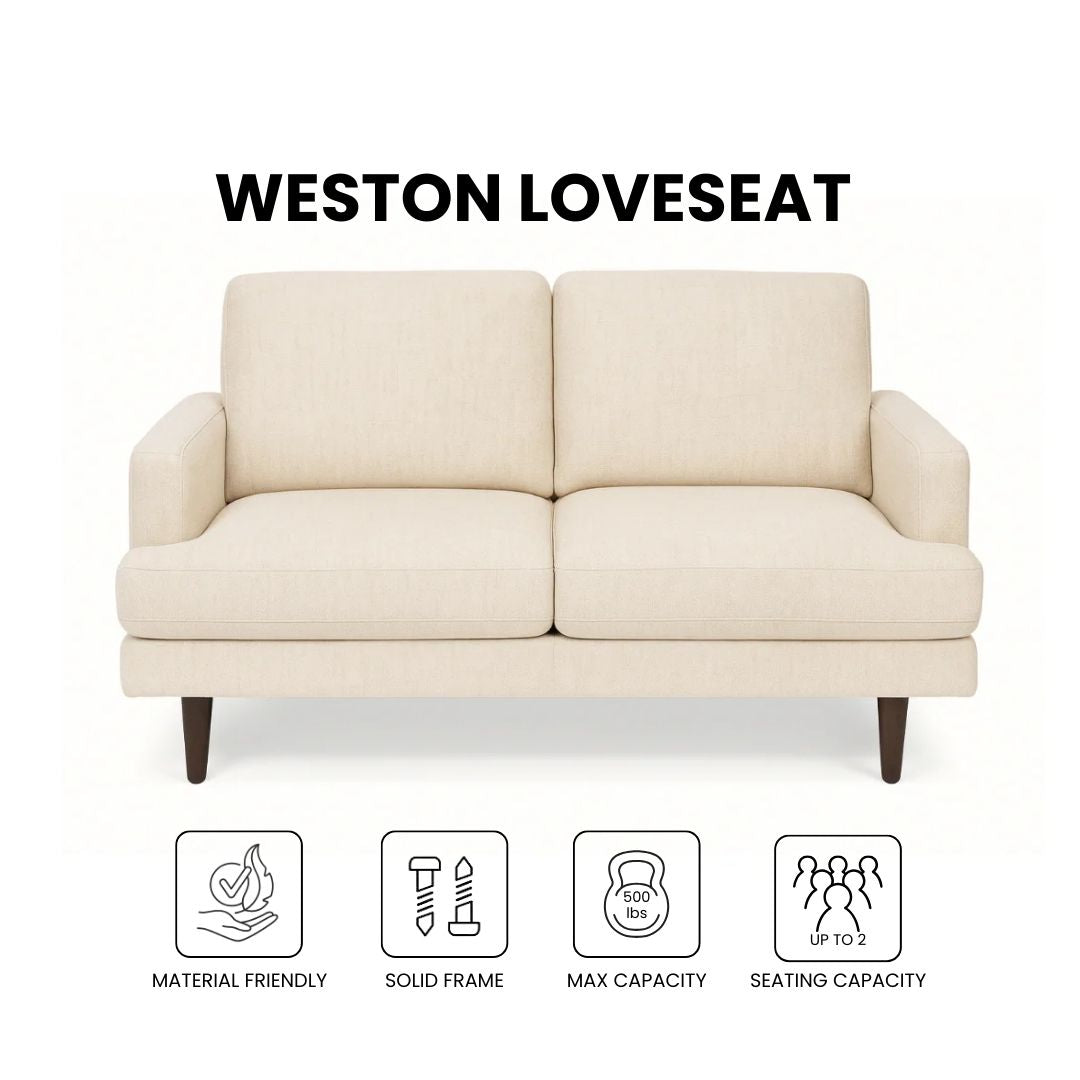 Weston Loveseat in Beige | CastleUp Experience Centre