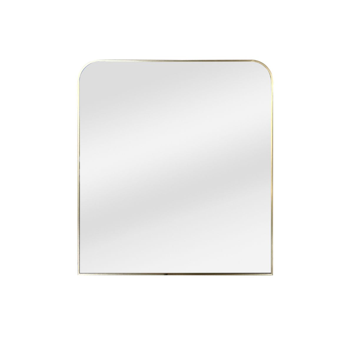 Ella + Ross Amelia wall mirror with a gold frame, featuring a stylish round design perfect for modern interior decor.
