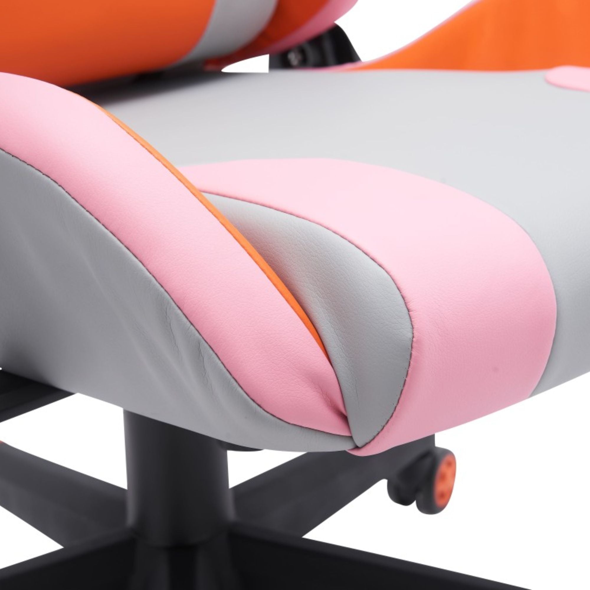 Pulse V-Tech Gaming Chair GREY/ORANGE | CastleUp Experience Centre Online Furniture