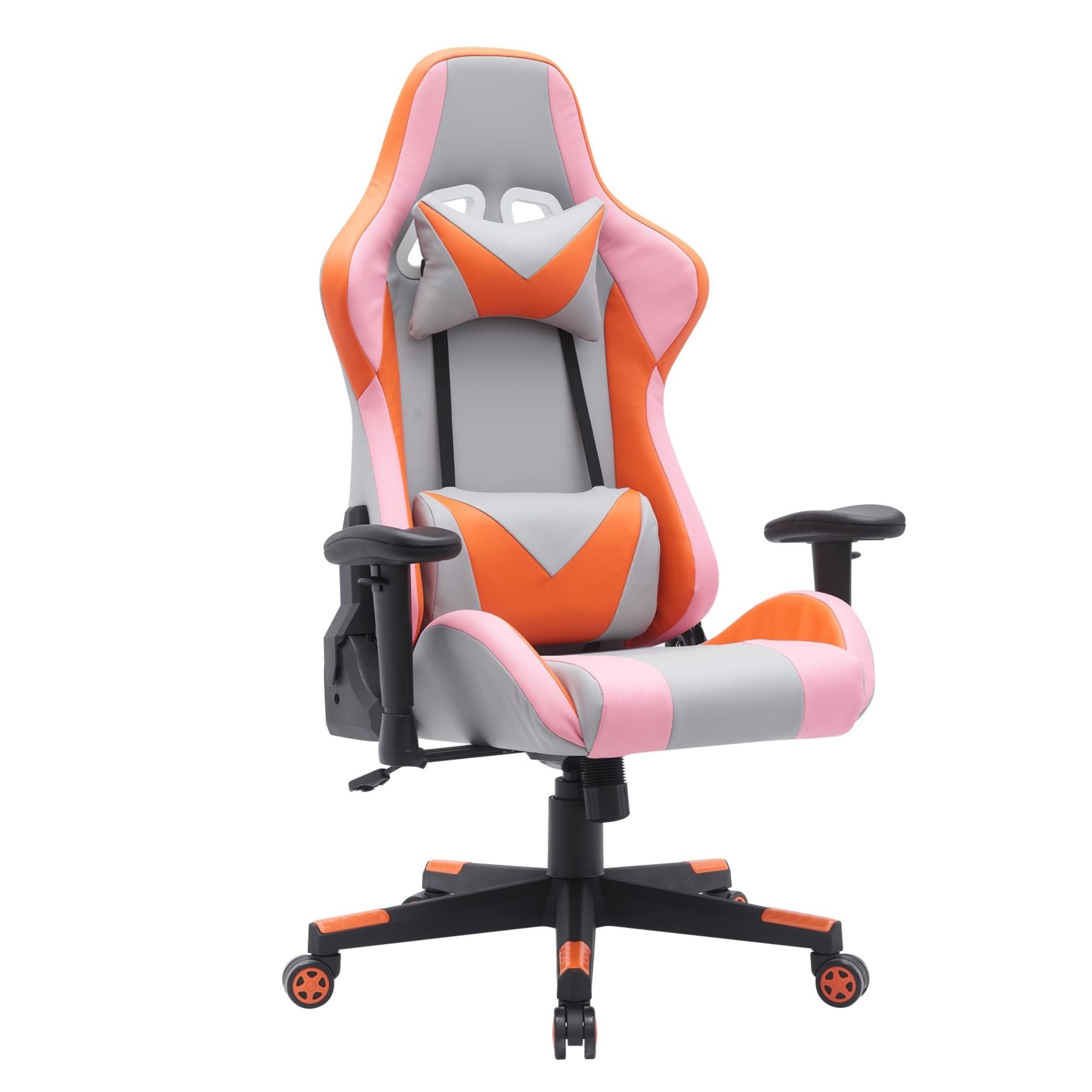 Pulse V-Tech Gaming Chair GREY/ORANGE | CastleUp Experience Centre Online Furniture