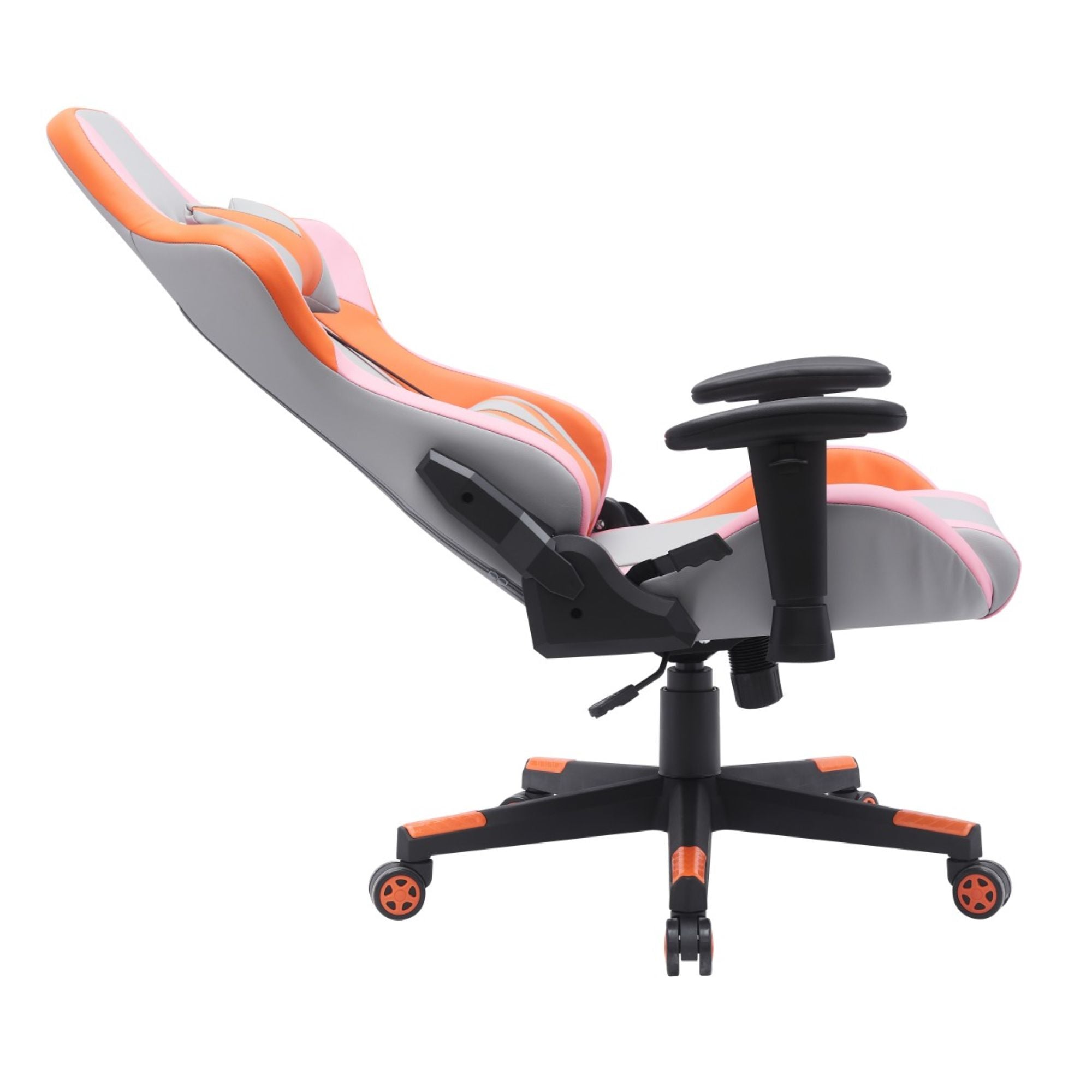 Pulse V-Tech Gaming Chair GREY/ORANGE | CastleUp Experience Centre Online Furniture