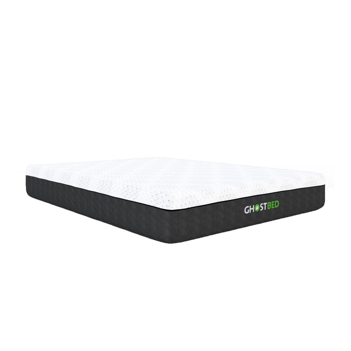 Twin GhostBed 11" Heritage Hybrid mattress with layered foam and coils, showcasing its plush, supportive design.