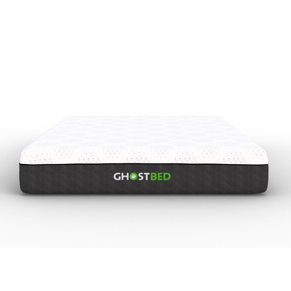 Twin GhostBed 11" Heritage Hybrid mattress with cooling gel memory foam and supportive coils, designed for comfort and durability.