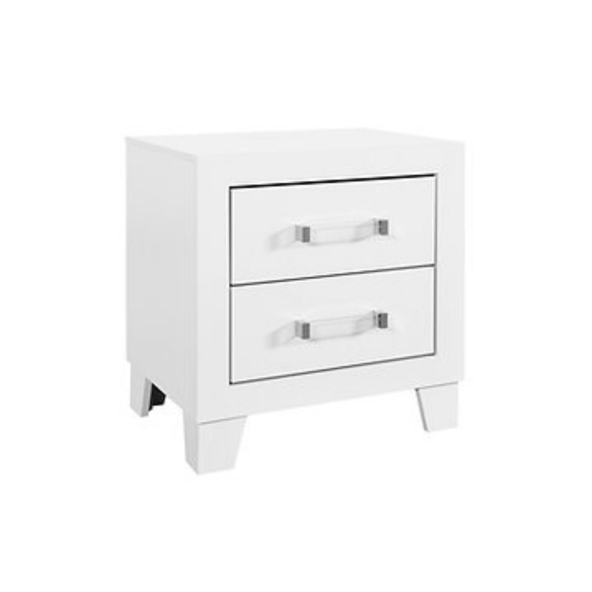 Lucia Nightstand in White | CastleUp Experience Centre