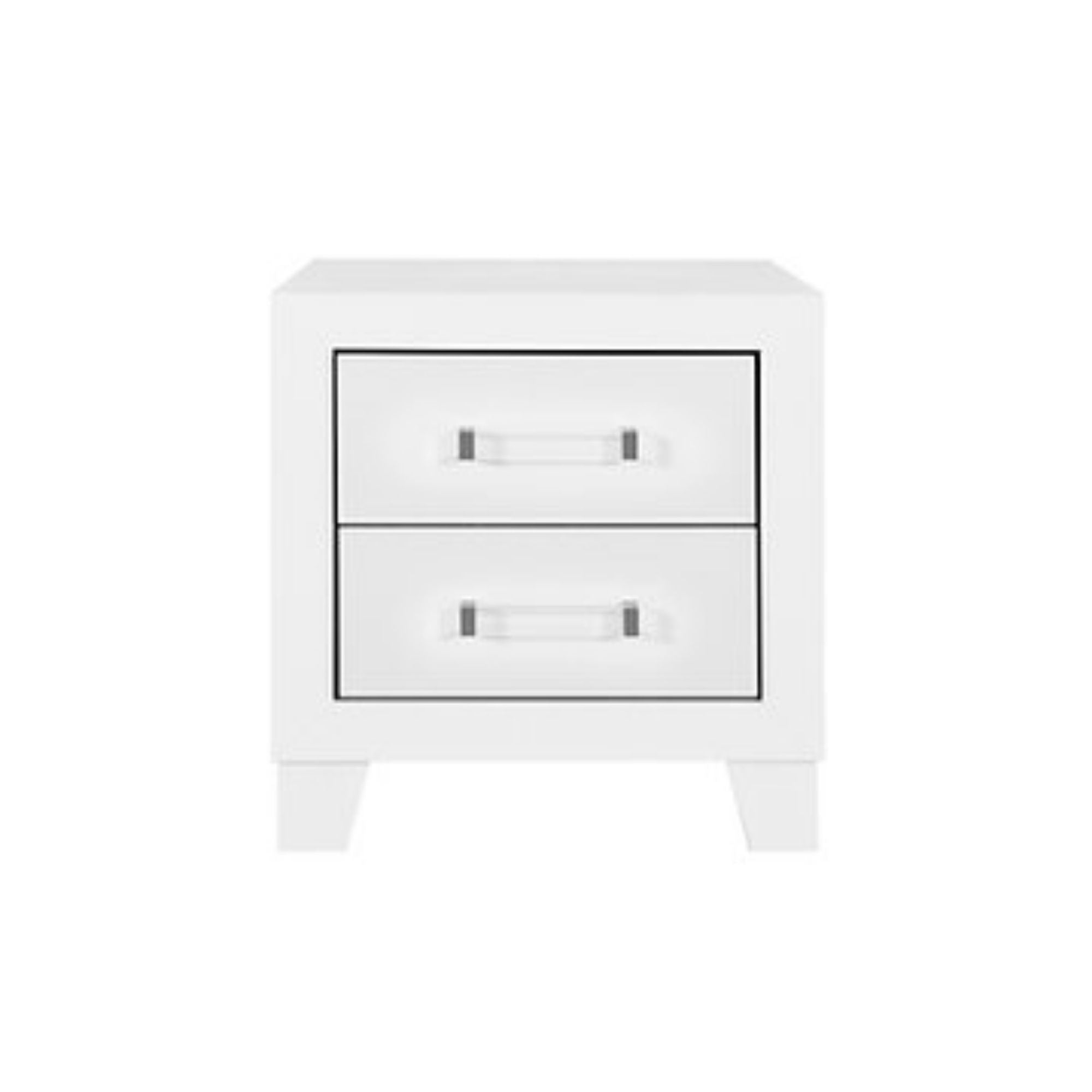 Lucia Nightstand in White | CastleUp Experience Centre