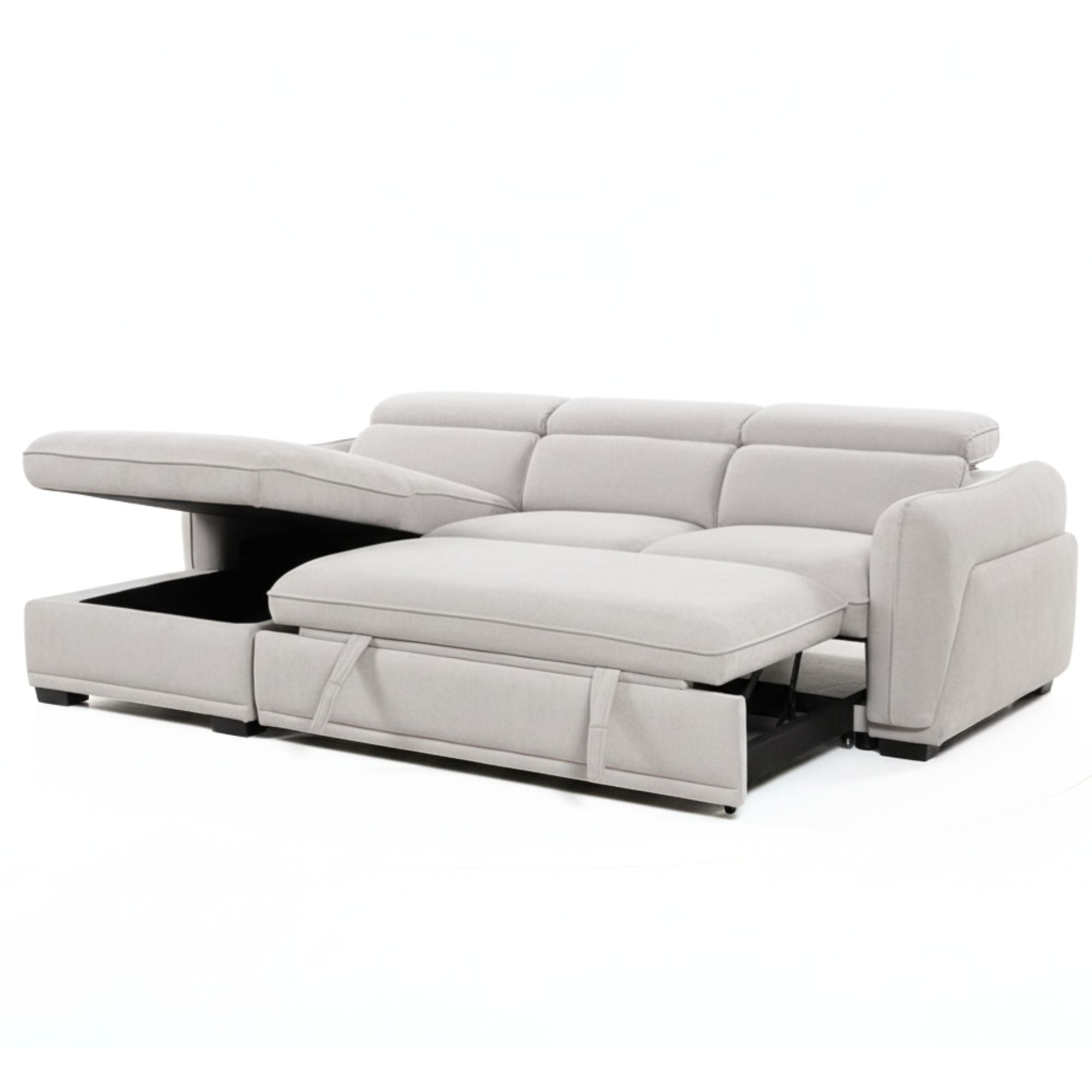 Milano Sectional Sleeper with Adjustable Headrests | CastleUp Experience Centre