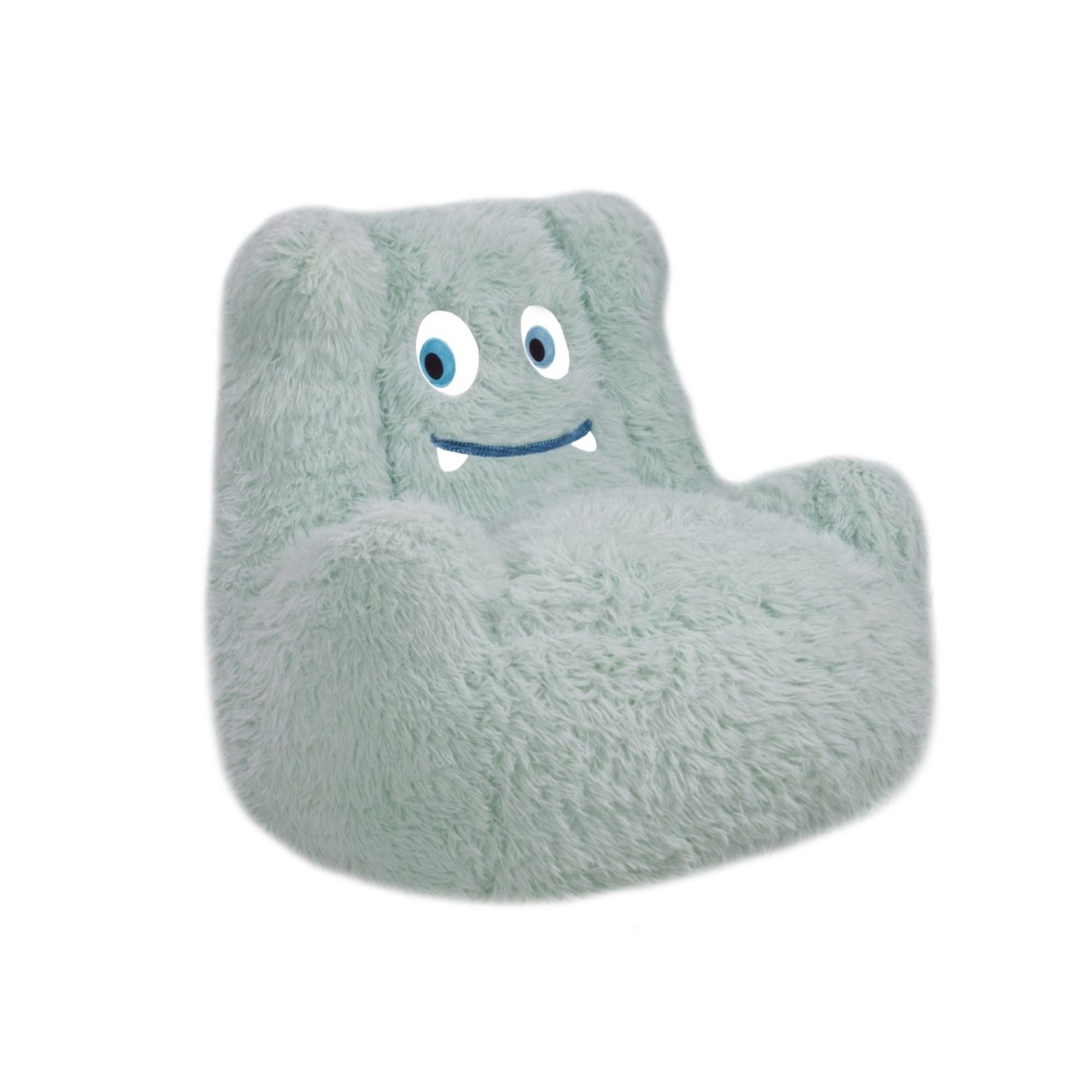 Mint green Milo Kids’ foam chair by Brassex, a small accent chair designed for children, with a soft, cushioned seat and backrest.