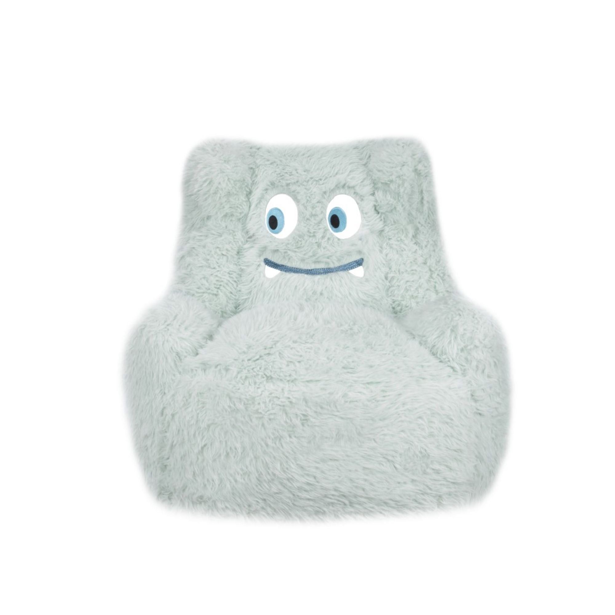 Mint green Milo Kids’ foam accent chair by Brassex, designed for children, featuring a soft cushioned seat and playful style.