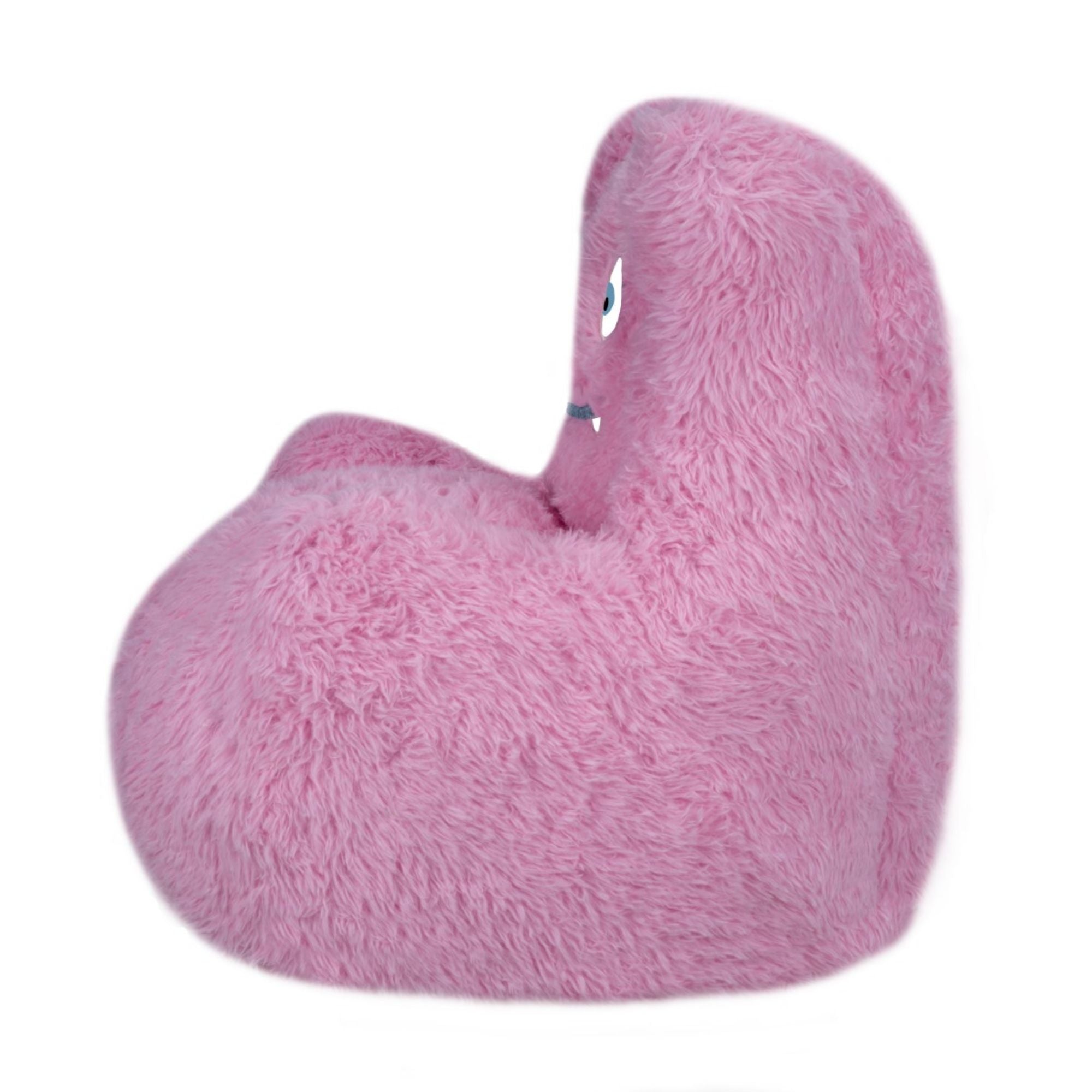 Pink Milo Kids’ foam accent chair by Brassex with a soft, cushioned seat and backrest for children.