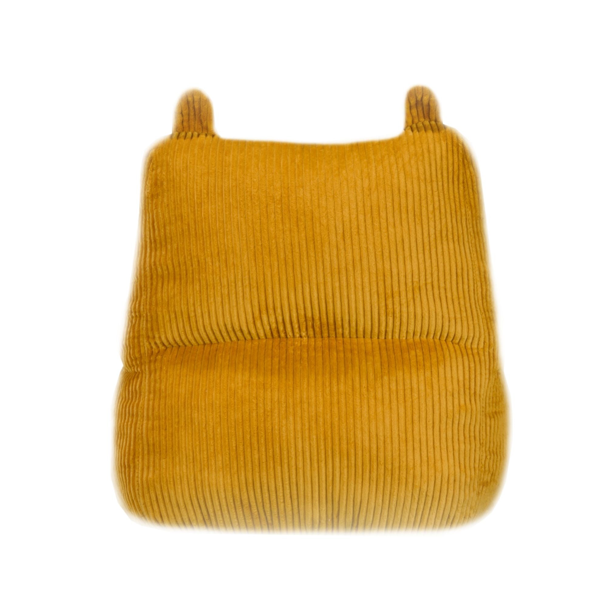 Yellow foam kids’ accent chair by Brassex, featuring a fun and comfortable design suitable for children's rooms.