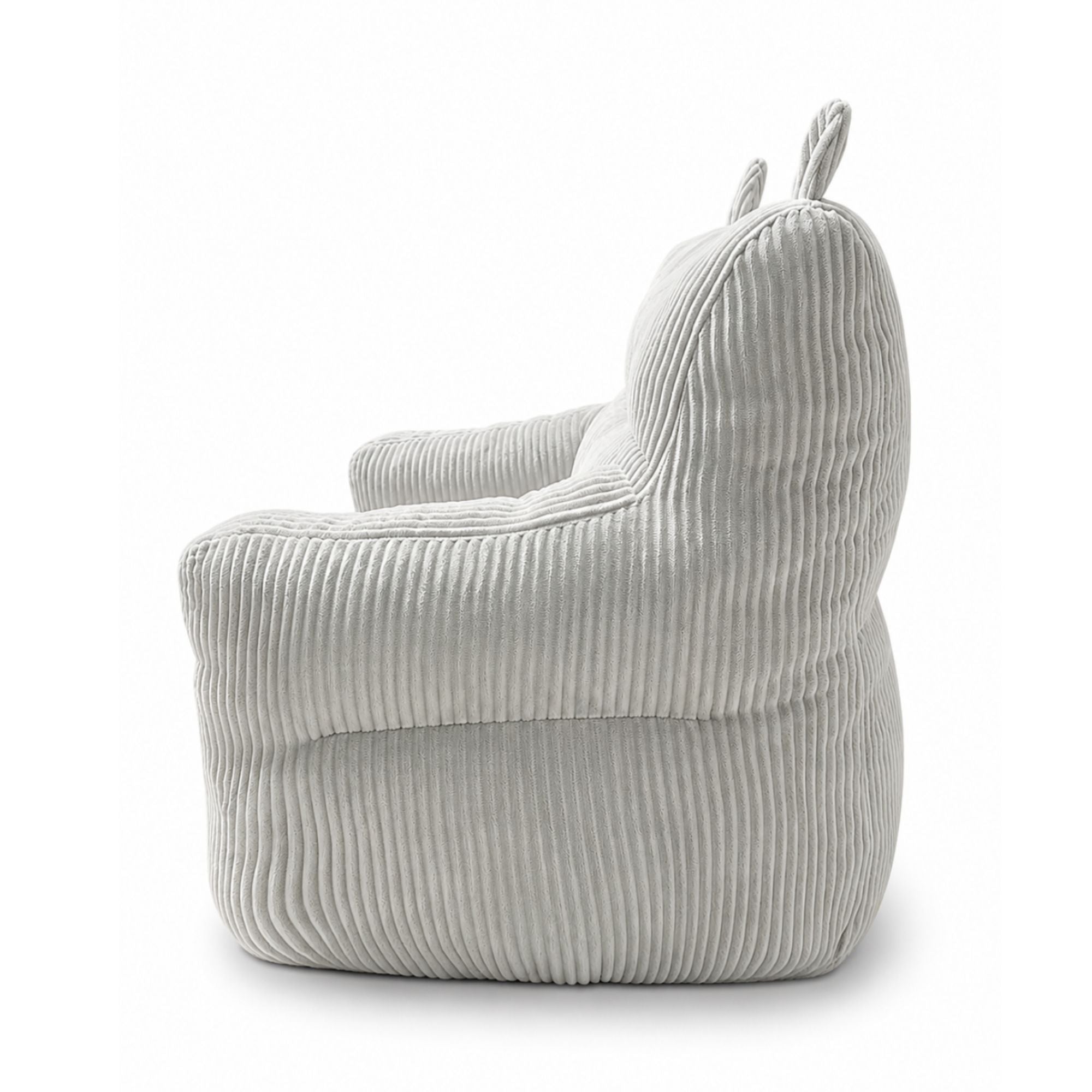 Grey Kai Foam Kids’ Accent Chair by Brassex featuring a soft, cushioned seat and sturdy frame for comfortable children's seating.