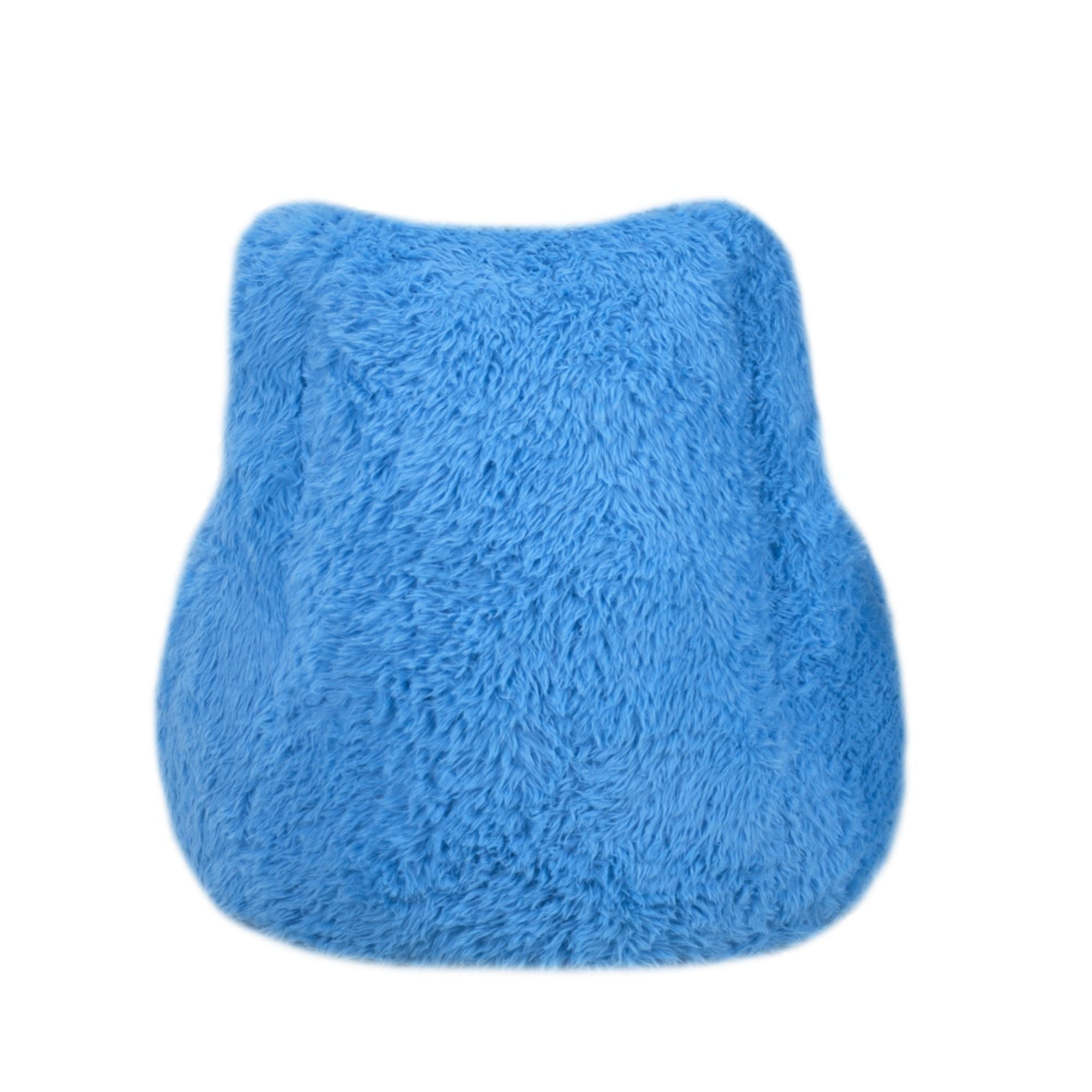 Blue Milo Kids’ foam accent chair by Brassex, designed for children, with a soft cushioned seat and sturdy frame.
