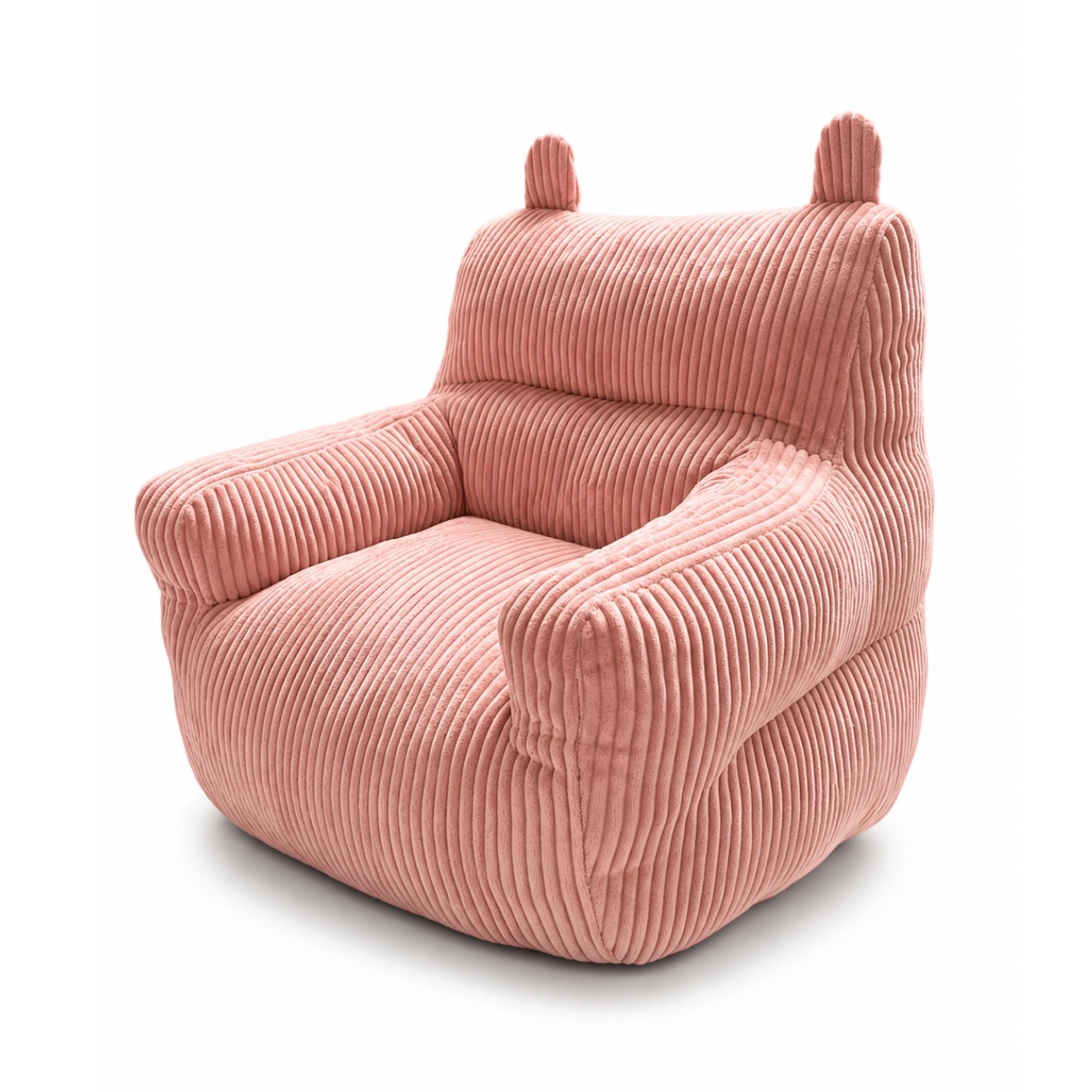 Pink Kai Foam Kids’ Accent Chair by Brassex with a soft, cushioned seat and backrest ideal for children's room decor.