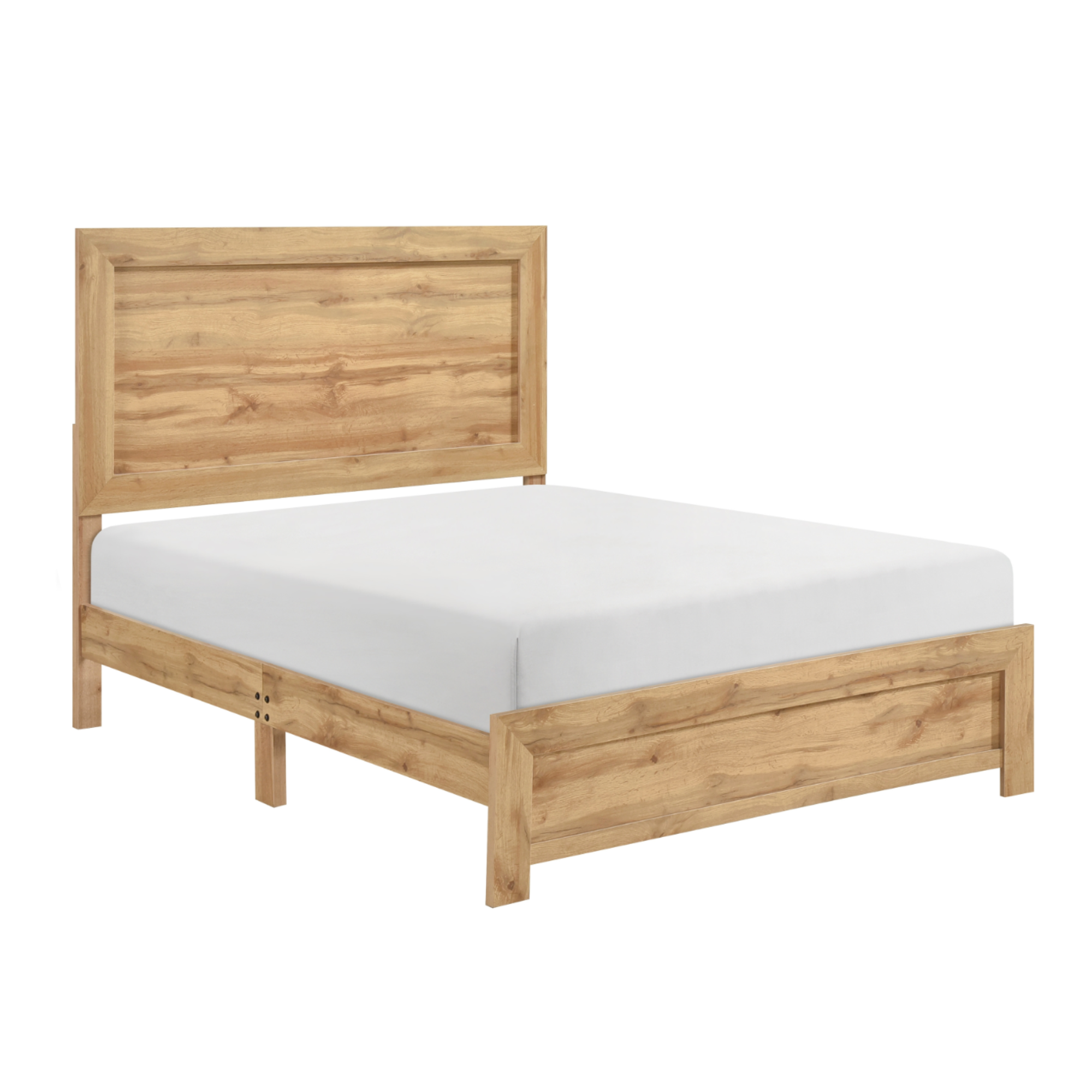MAZ Corbin 1534NA brown bedroom set with king bed, dresser, mirror, and nightstand for a stylish bedroom.