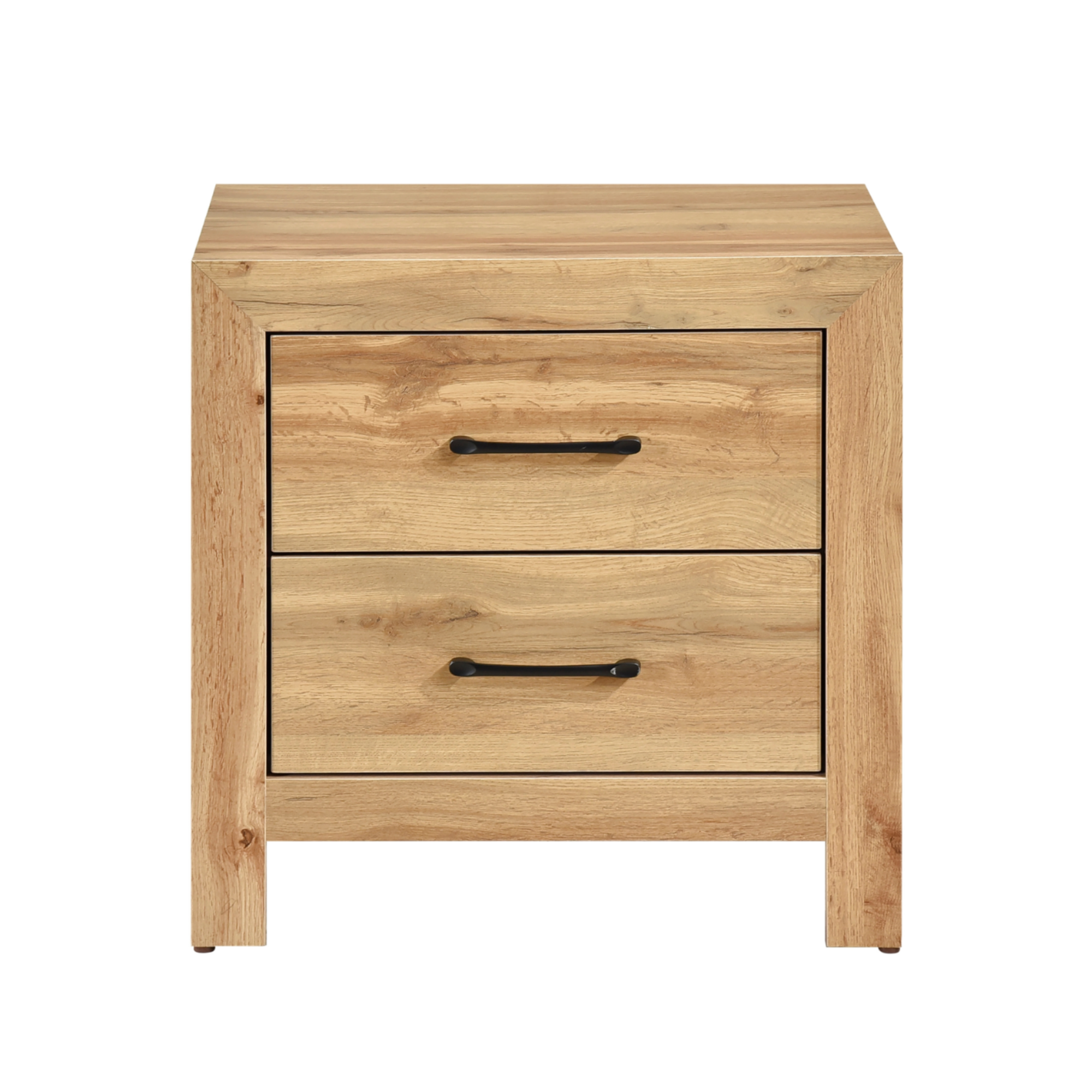 MAZ Corbin 1534NA bedroom set with brown king bed, dresser, mirror, and nightstand for a stylish bedroom interior.