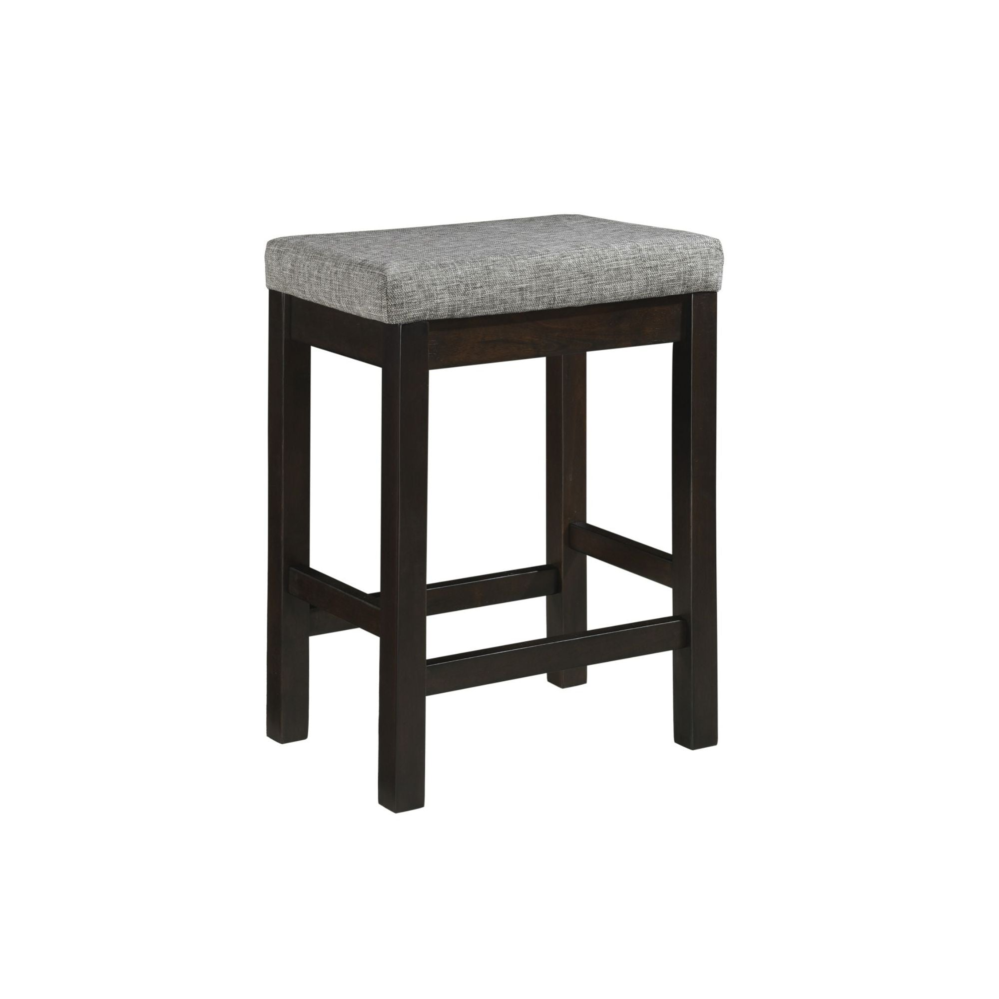 MAZ Connected Collection 4-piece counter height set with espresso wood finish, includes table and chairs for modern dining.