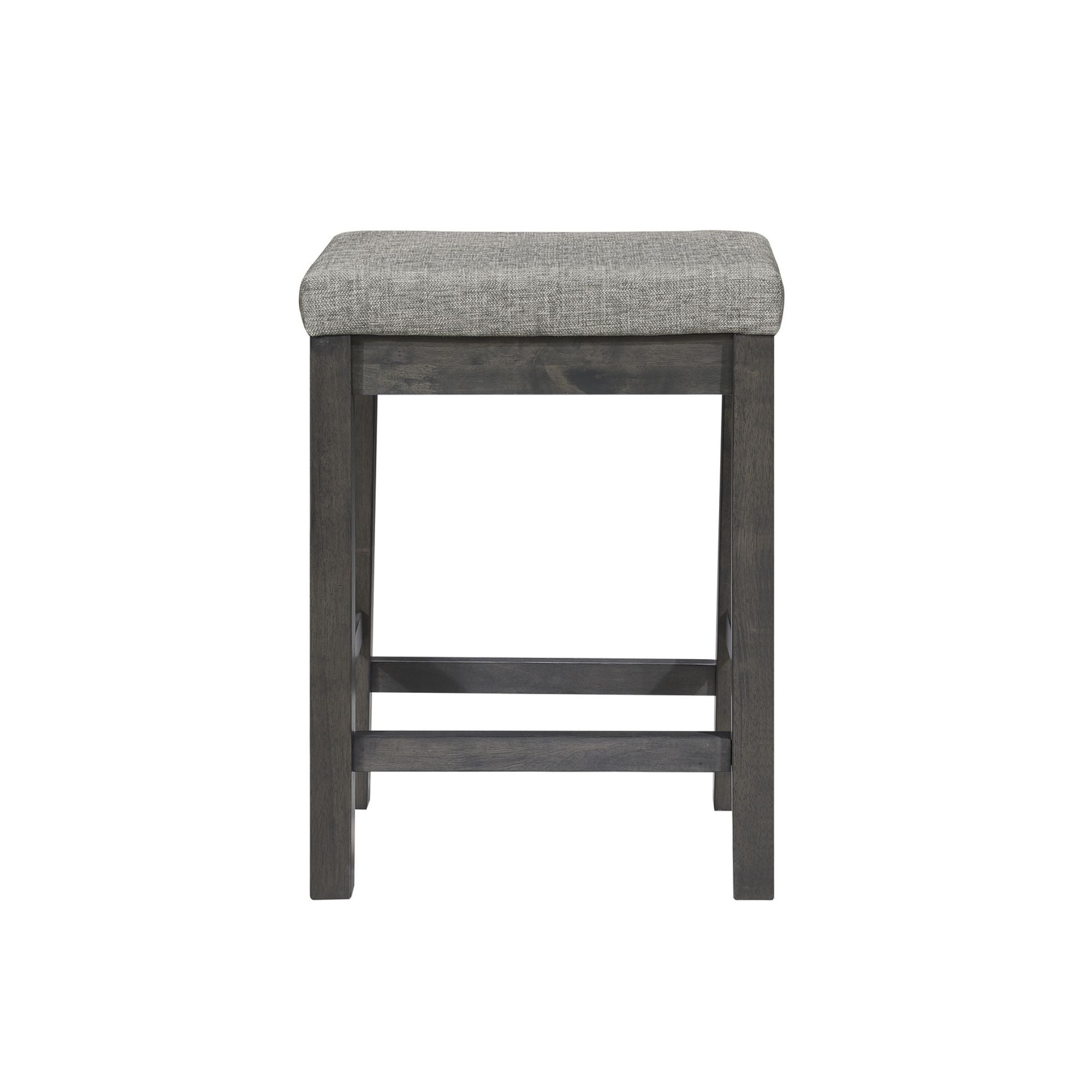 MAZ Connected Collection 4-piece counter height set with gray wood finish, includes table and three chairs, modern dining furniture
