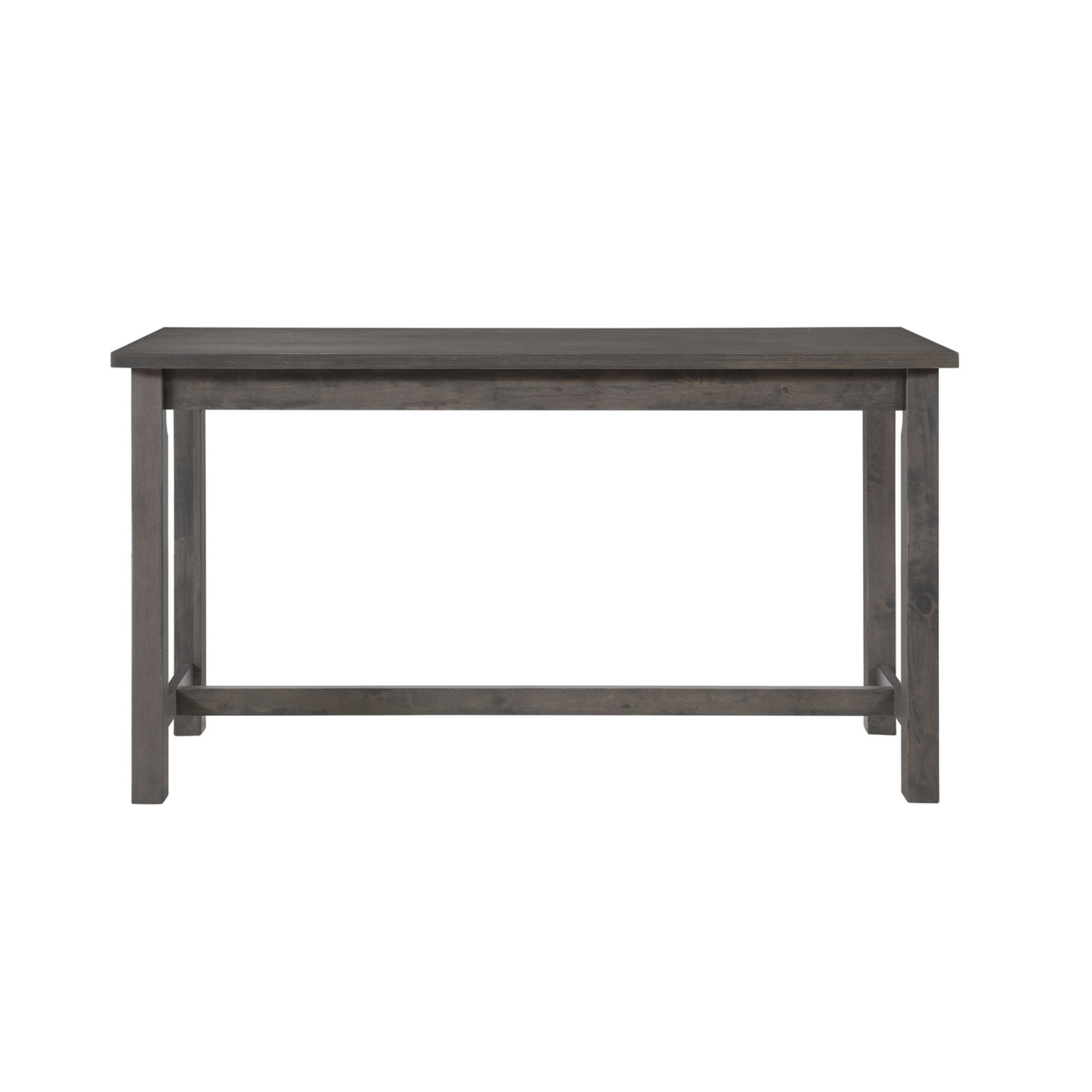 MAZ Connected Collection 4-piece counter height set with gray wood table and three matching chairs for modern dining space.