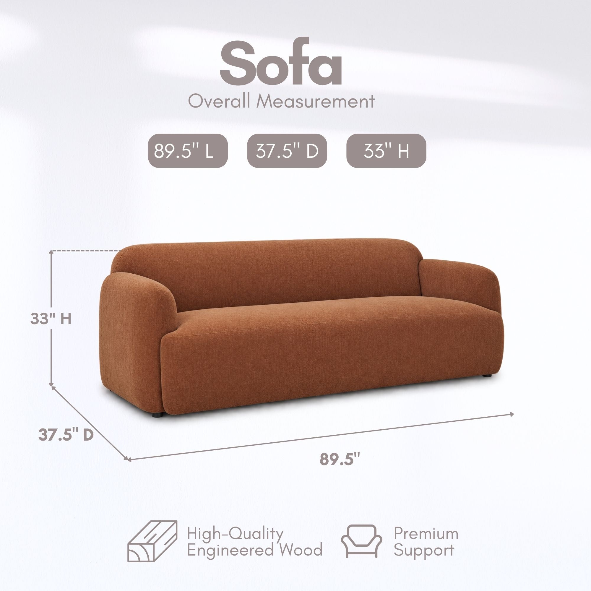 Chaise de salle à manger Mercana Direttore en suède marron/gris