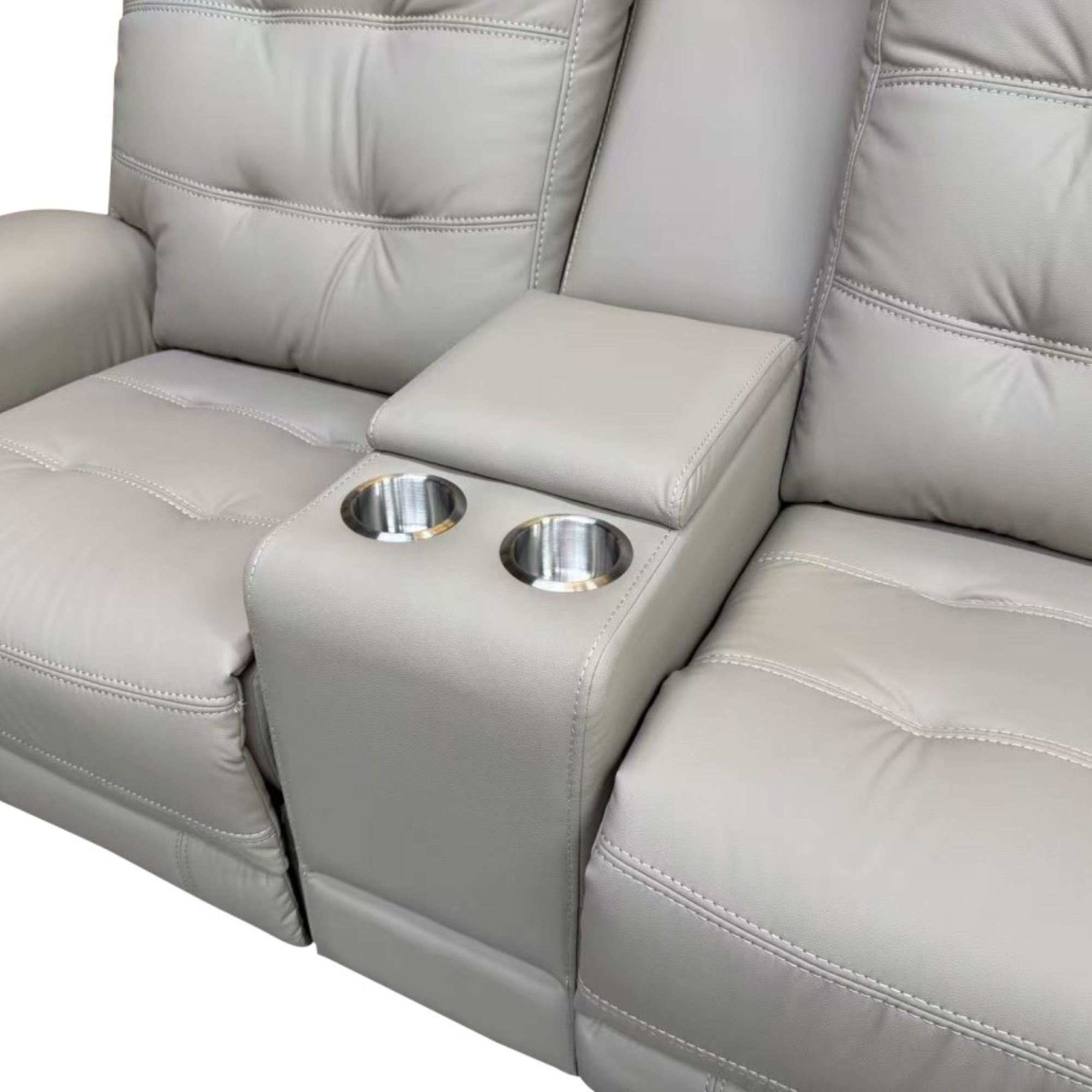 Nola Power Recliner Loveseat in Taupe | CastleUp Experience Centre Online Furniture