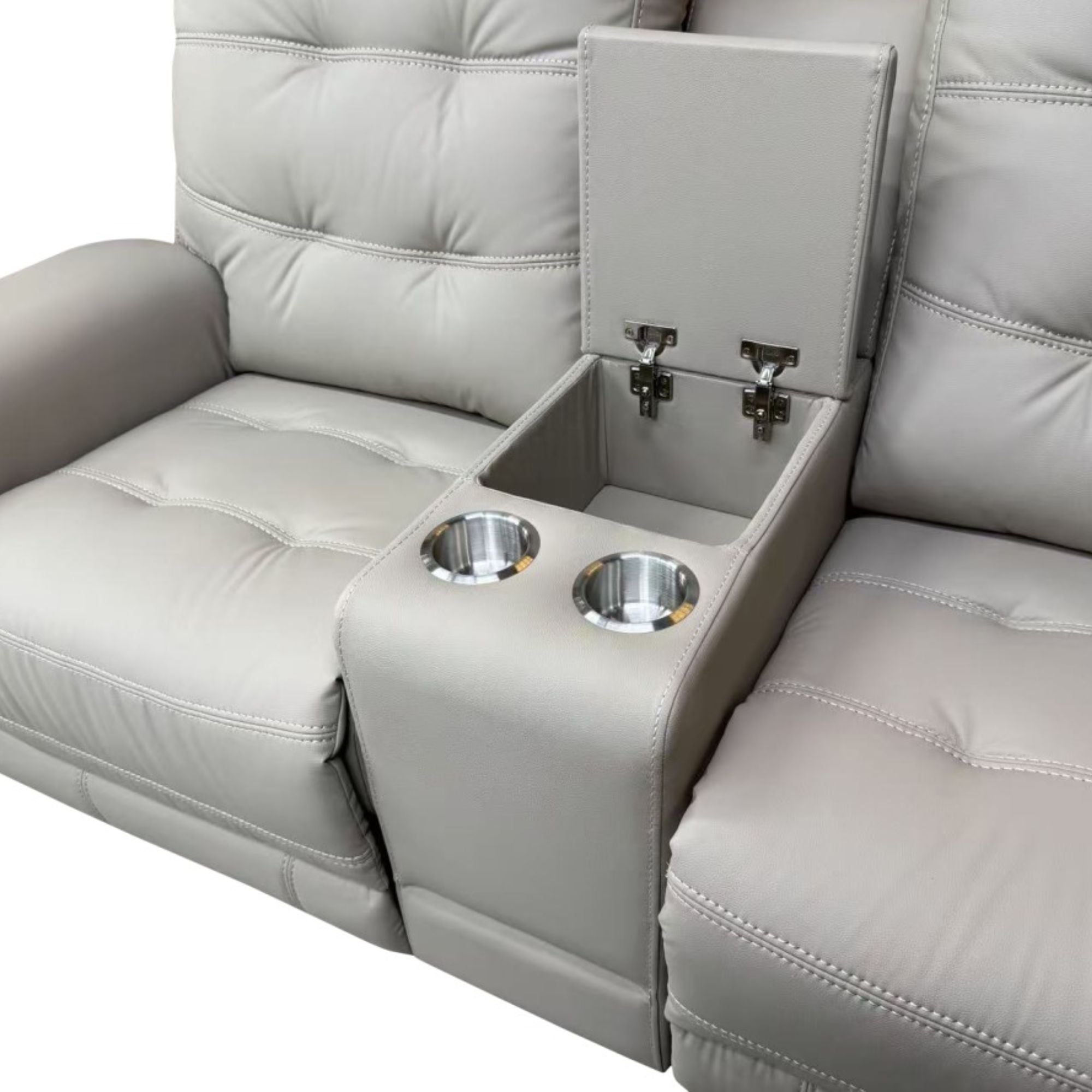 Nola Power Recliner Loveseat in Taupe | CastleUp Experience Centre Online Furniture