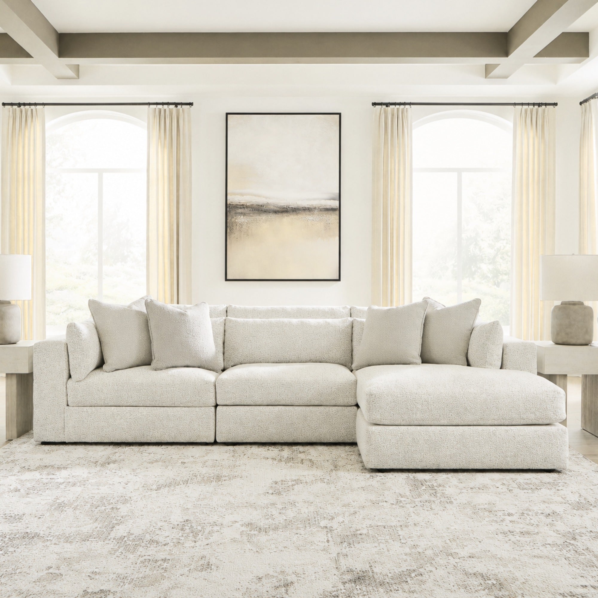 Ashbourne Estate 3-Piece Chaise Sectional