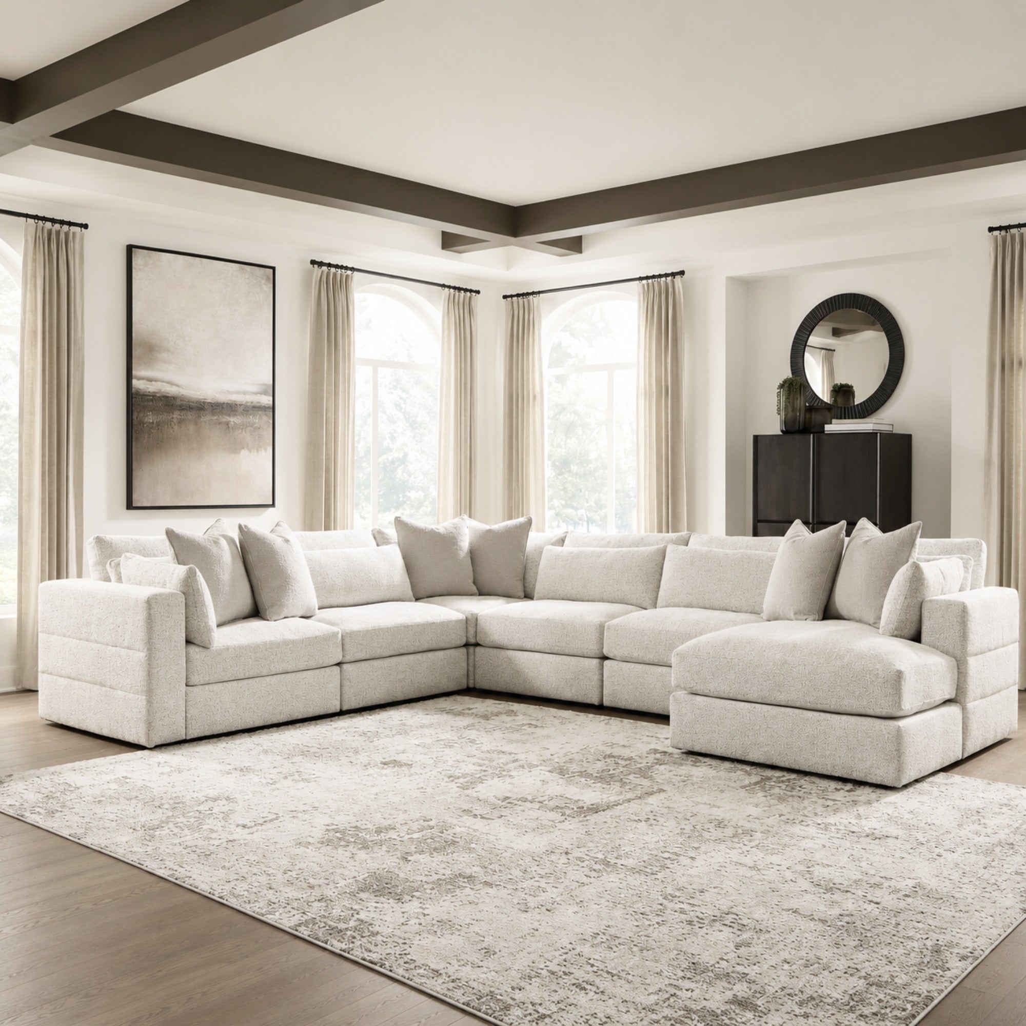 Ashbourne Estate 6-Piece Sectional with Chaise
