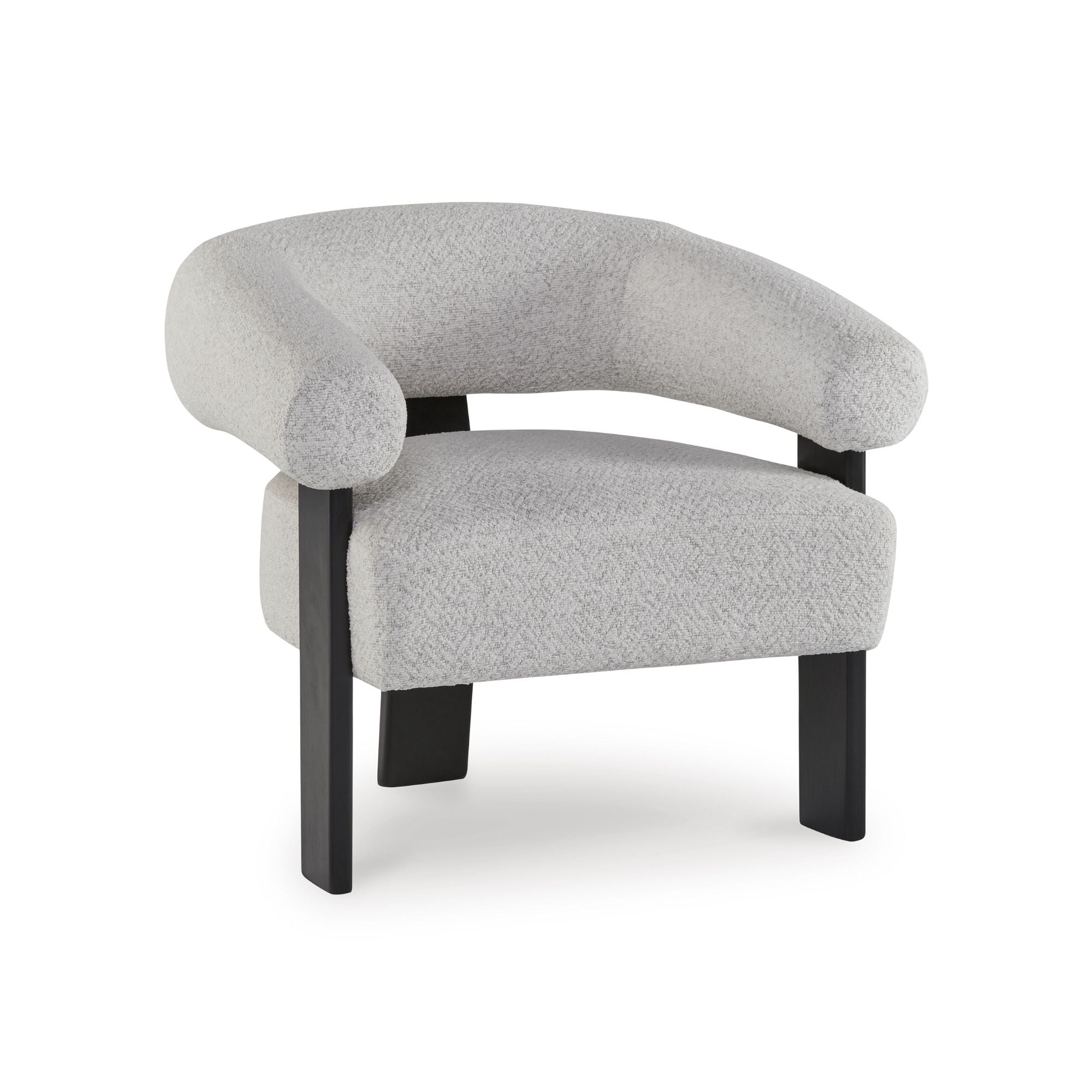 Ashley Dultish Accent Chair by Signature Design in soft fabric with plush cushioning and wooden legs for stylish comfort.