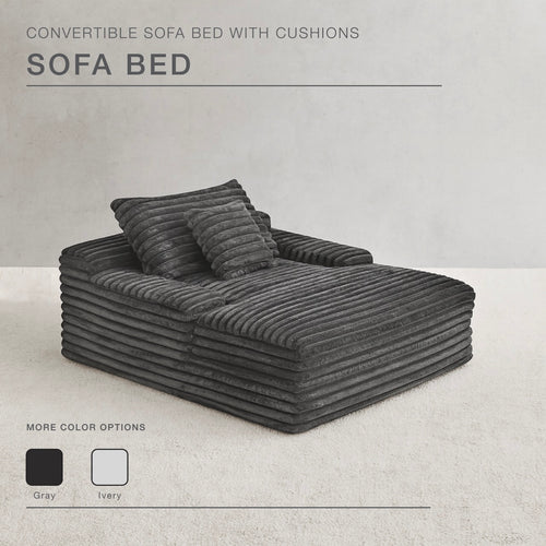 S612 Oversized Cozy Single Lounge Sofa in Dark Grey | CastleUp Experience Centre