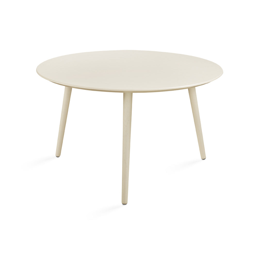 Xcella Viola coffee table in ivory with sleek modern design, featuring a smooth tabletop and sturdy legs.