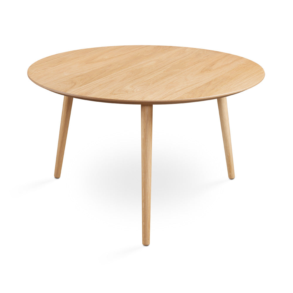 Xcella Viola coffee table in natural oak with a sleek, modern design and smooth wooden finish, perfect for living room decor.